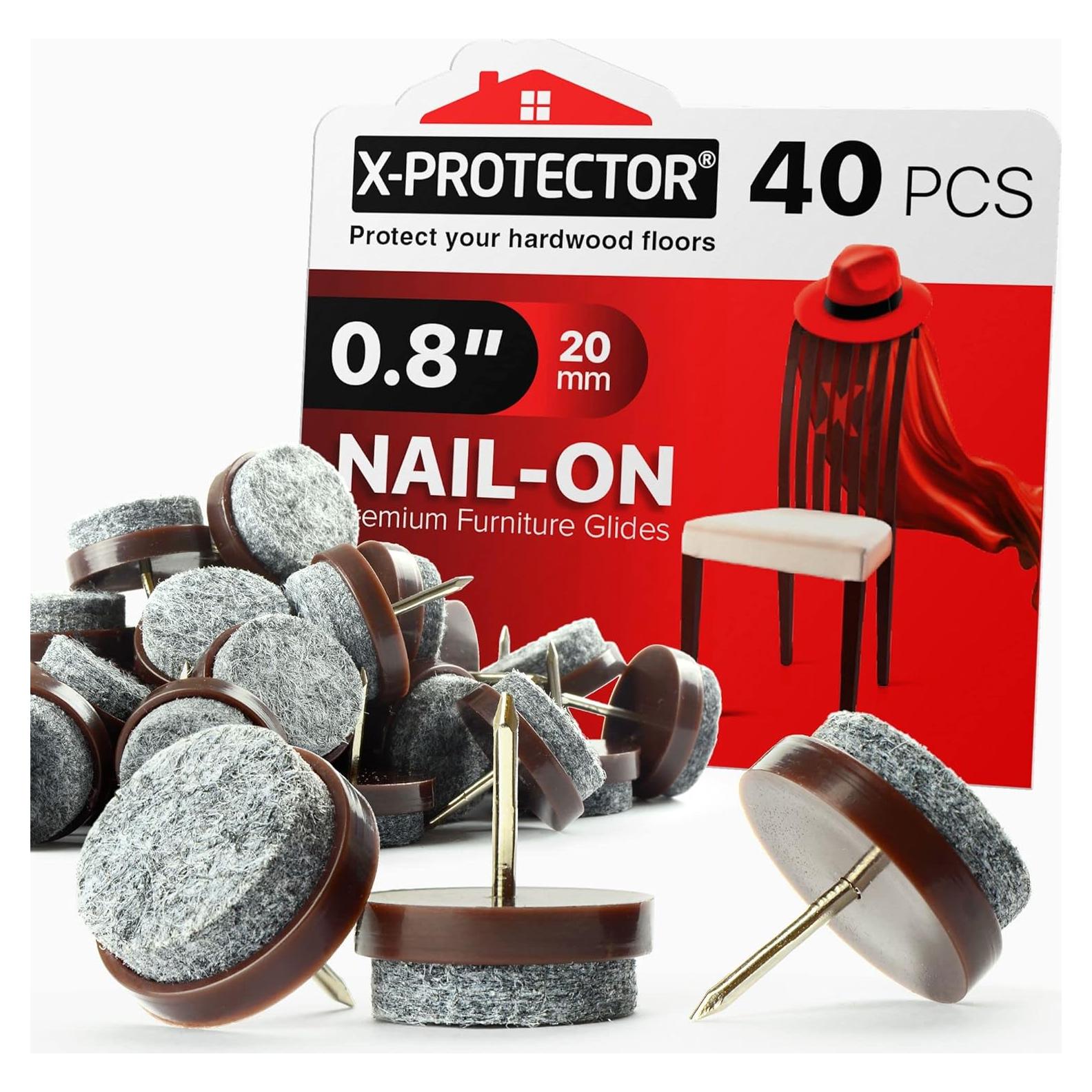 Almohadillas de Fieltro X-PROTECTOR 40 Piezas 20mm Clavadas