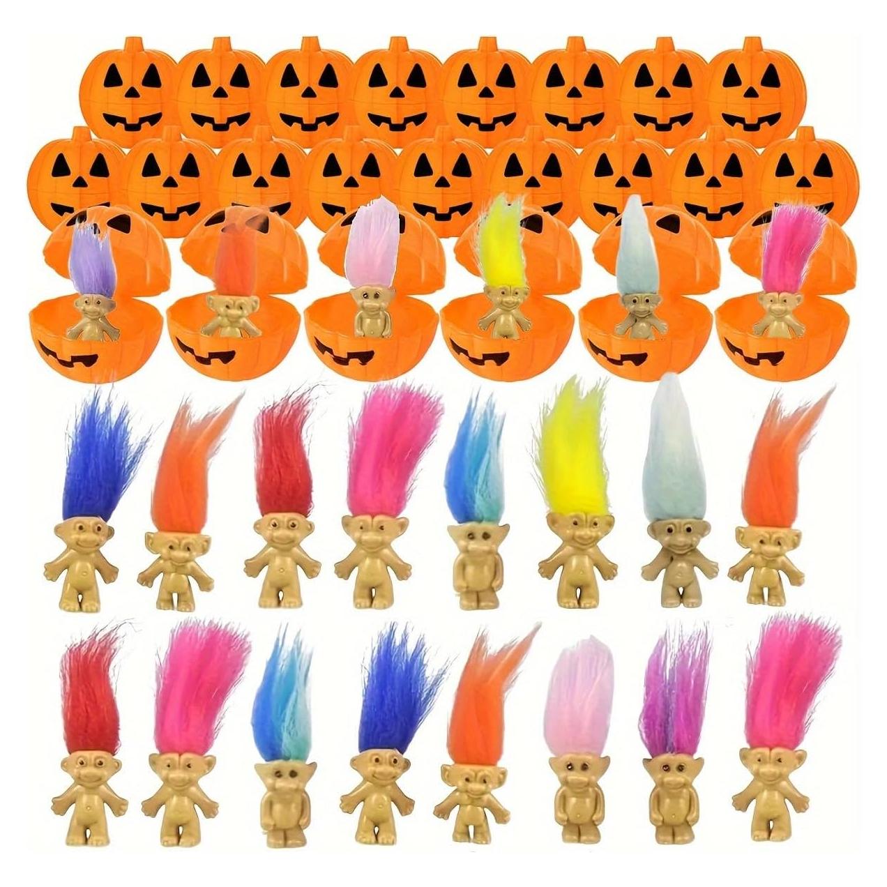 24 Muñecos Vintage de Suerte + 12 Cajas Caramelos Halloween