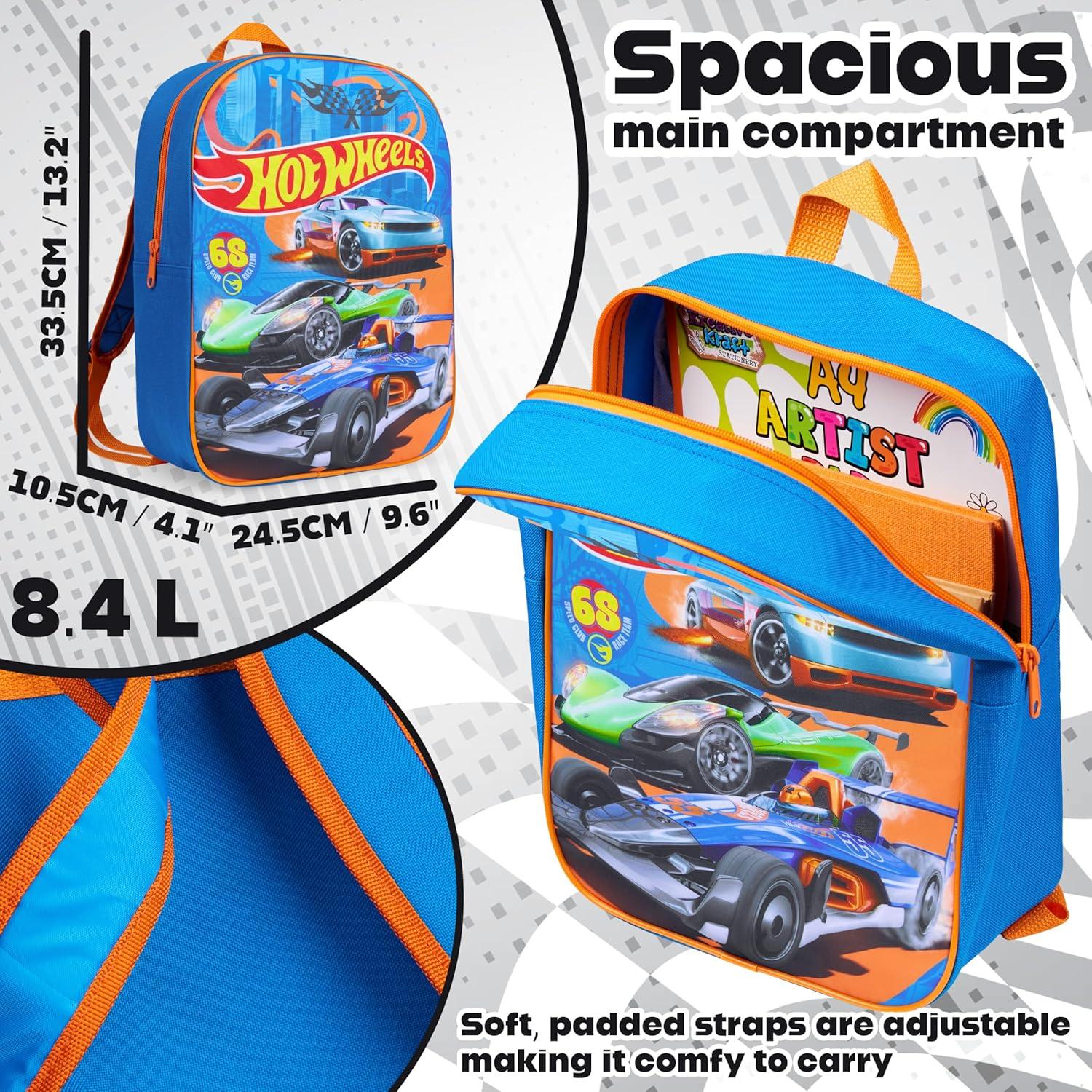 Mochila Hot Wheels Get Trend para Niños 33.5x24.5cm Azul