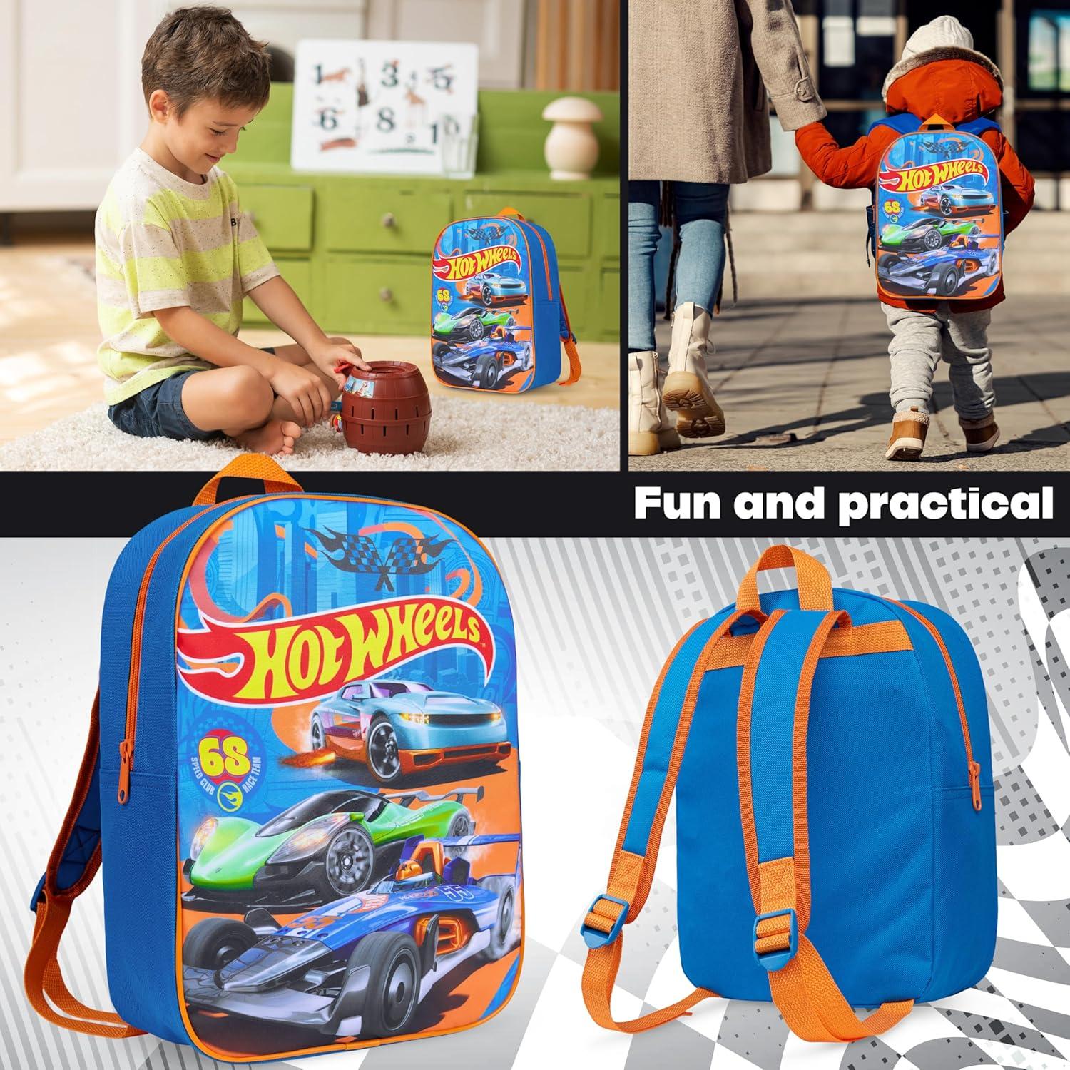 Mochila Hot Wheels Get Trend para Niños 33.5x24.5cm Azul