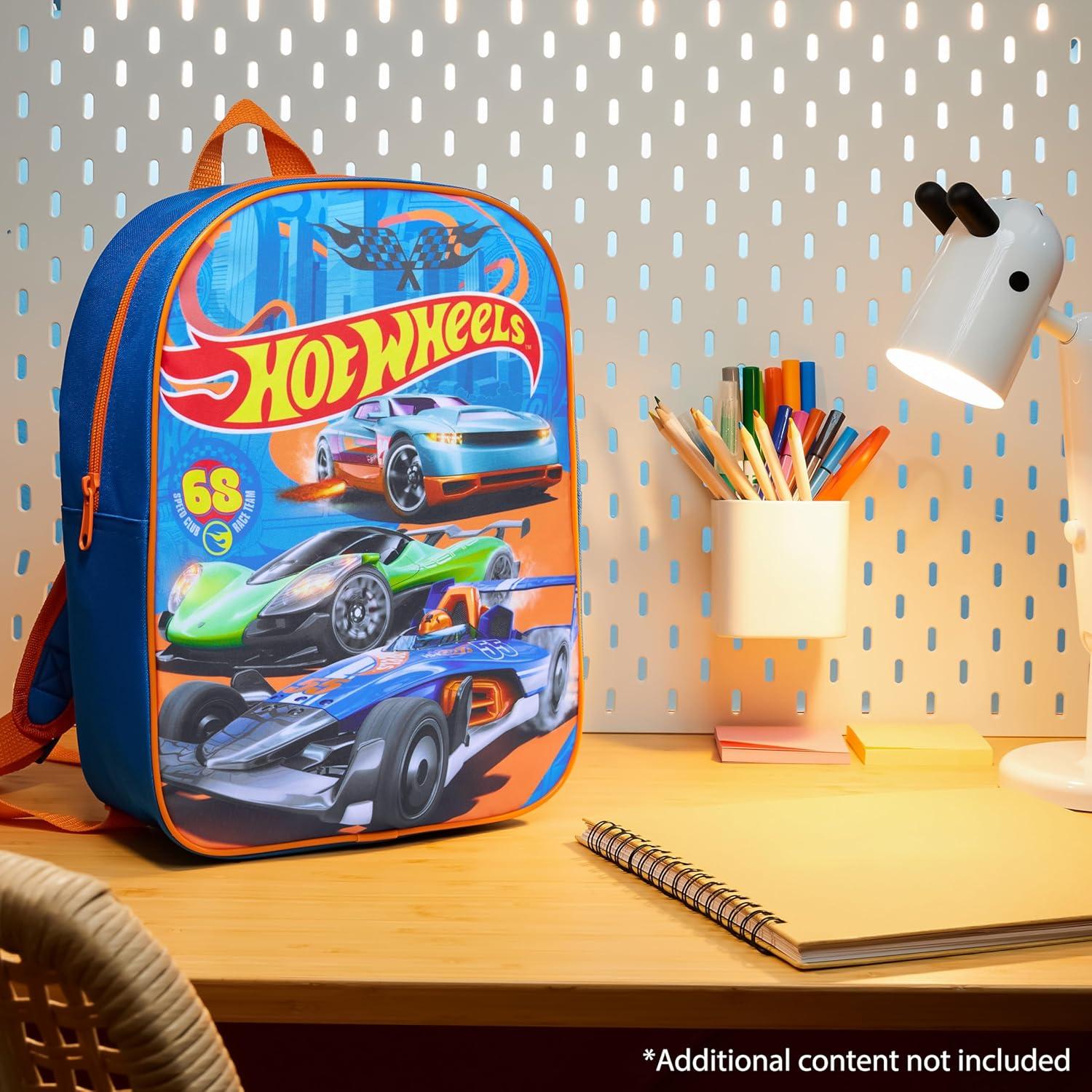 Mochila Hot Wheels Get Trend para Niños 33.5x24.5cm Azul