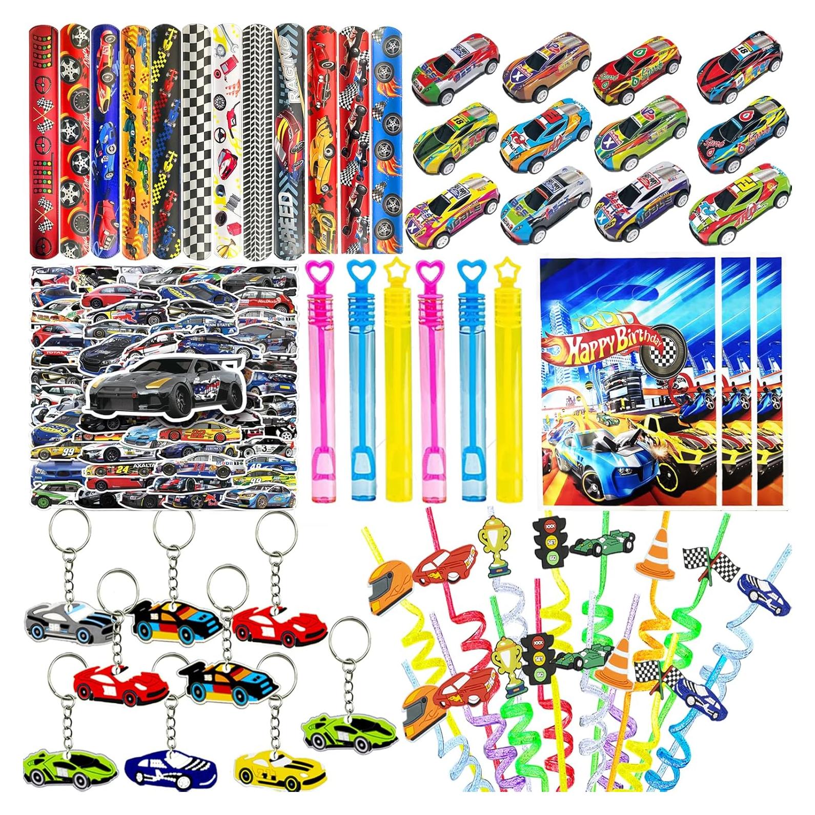 122 Piezas Suministros Fiesta Autos de Carreras CZWXOXO