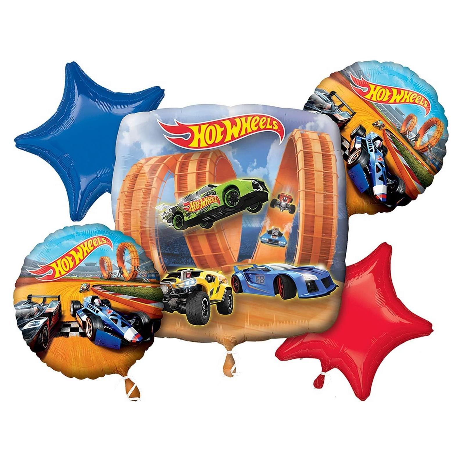 Ramo de 5 Globos de Papel de Aluminio Racer - Anagram