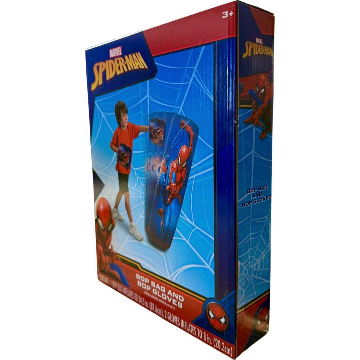 Bolsa Inflable Bop Spiderman con Guantes para Niños 87.6 cm