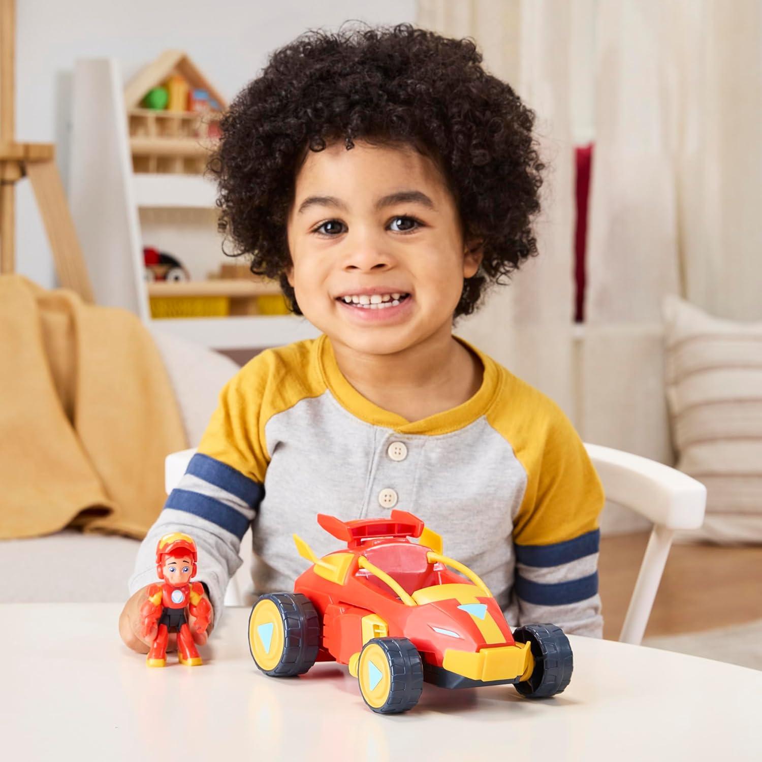 Iron Man 2-en-1 Traje Mecánico y Vehículo Hasbro 7.6 cm