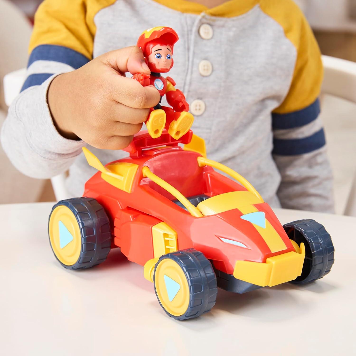 Iron Man 2-en-1 Traje Mecánico y Vehículo Hasbro 7.6 cm