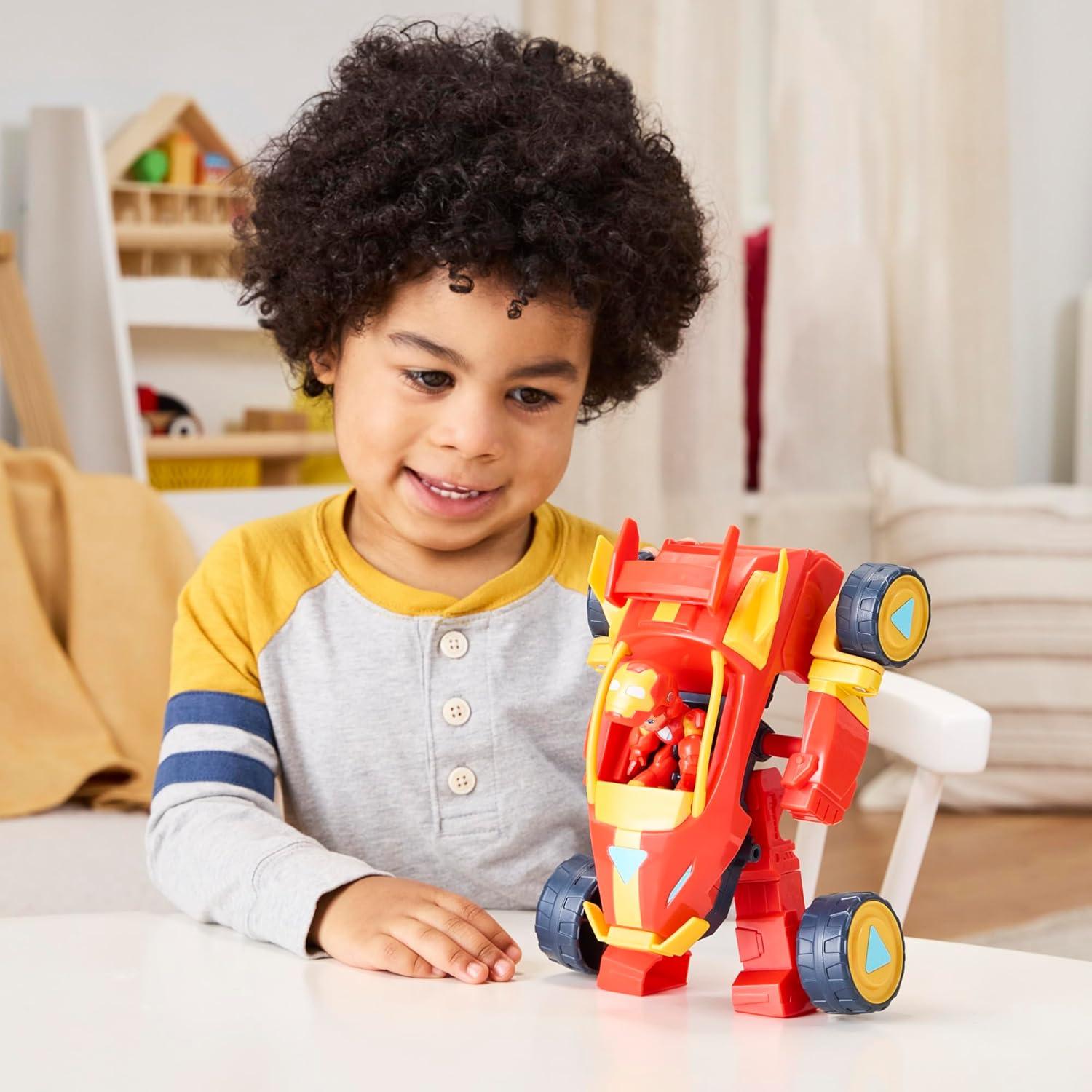 Iron Man 2-en-1 Traje Mecánico y Vehículo Hasbro 7.6 cm