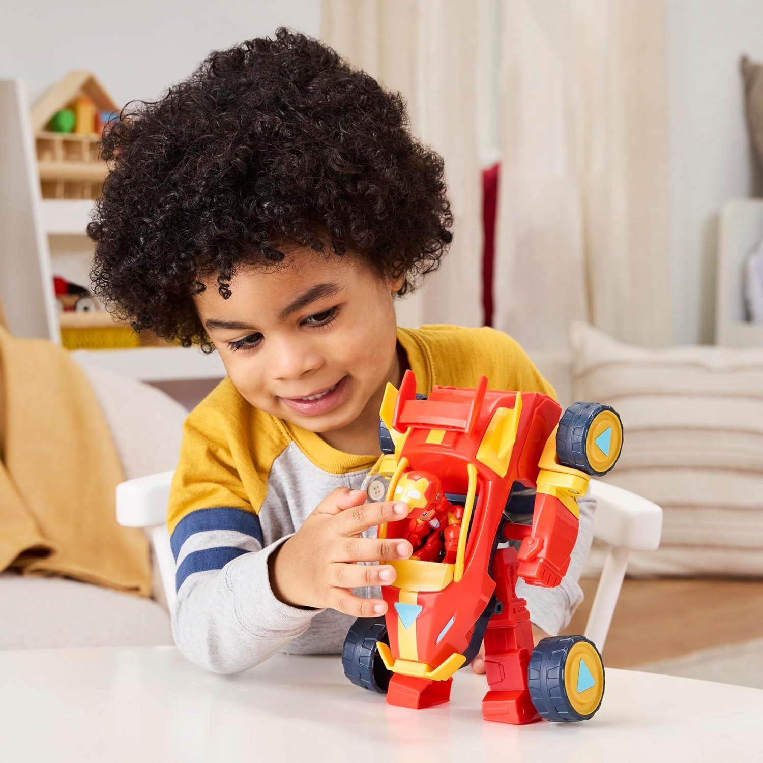 Iron Man 2-en-1 Traje Mecánico y Vehículo Hasbro 7.6 cm