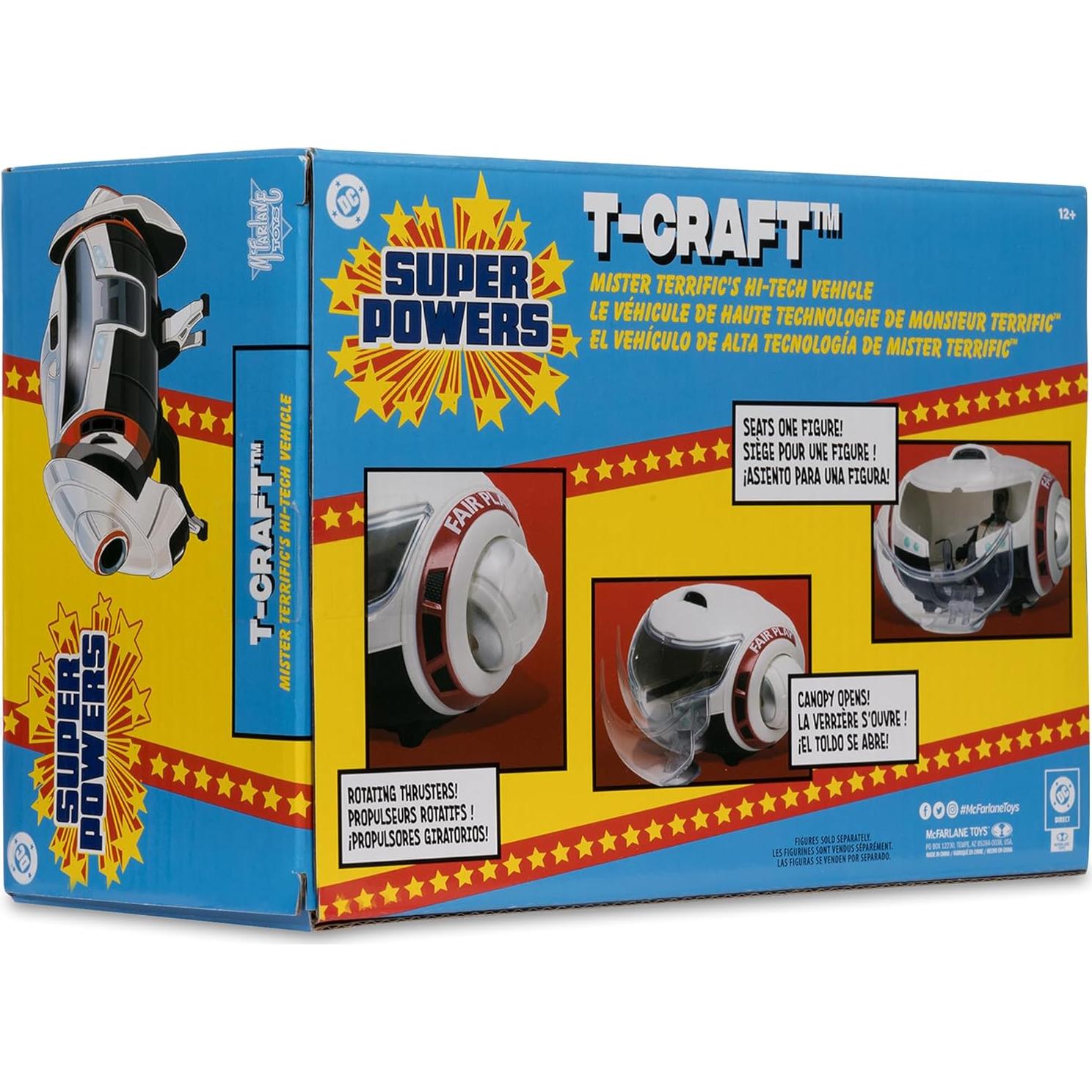 Vehículo T-Craft Mr. Terrific McFarlane Toys - DC Super Powers