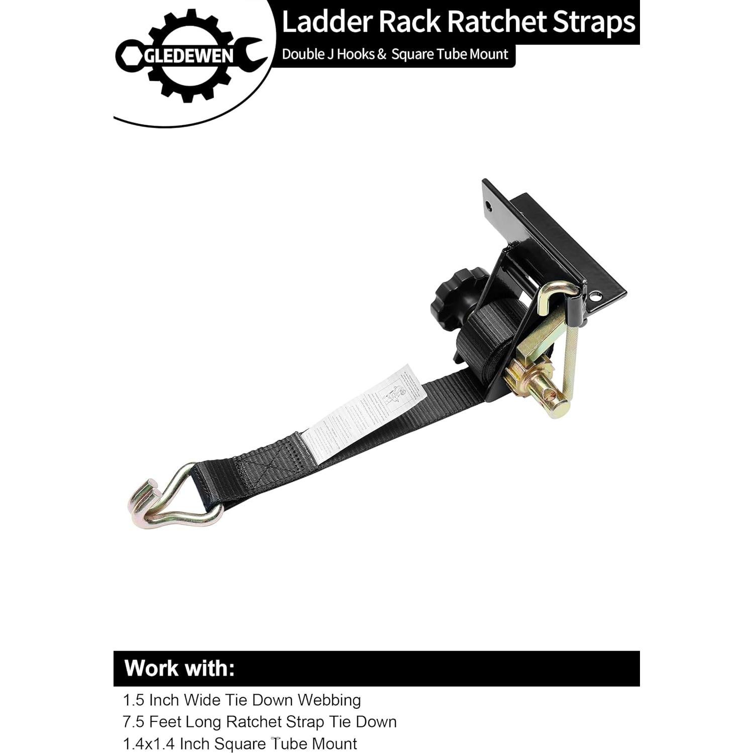 Correas de Amarre Gledewen 1.5" x 2.3m con Gancho en J