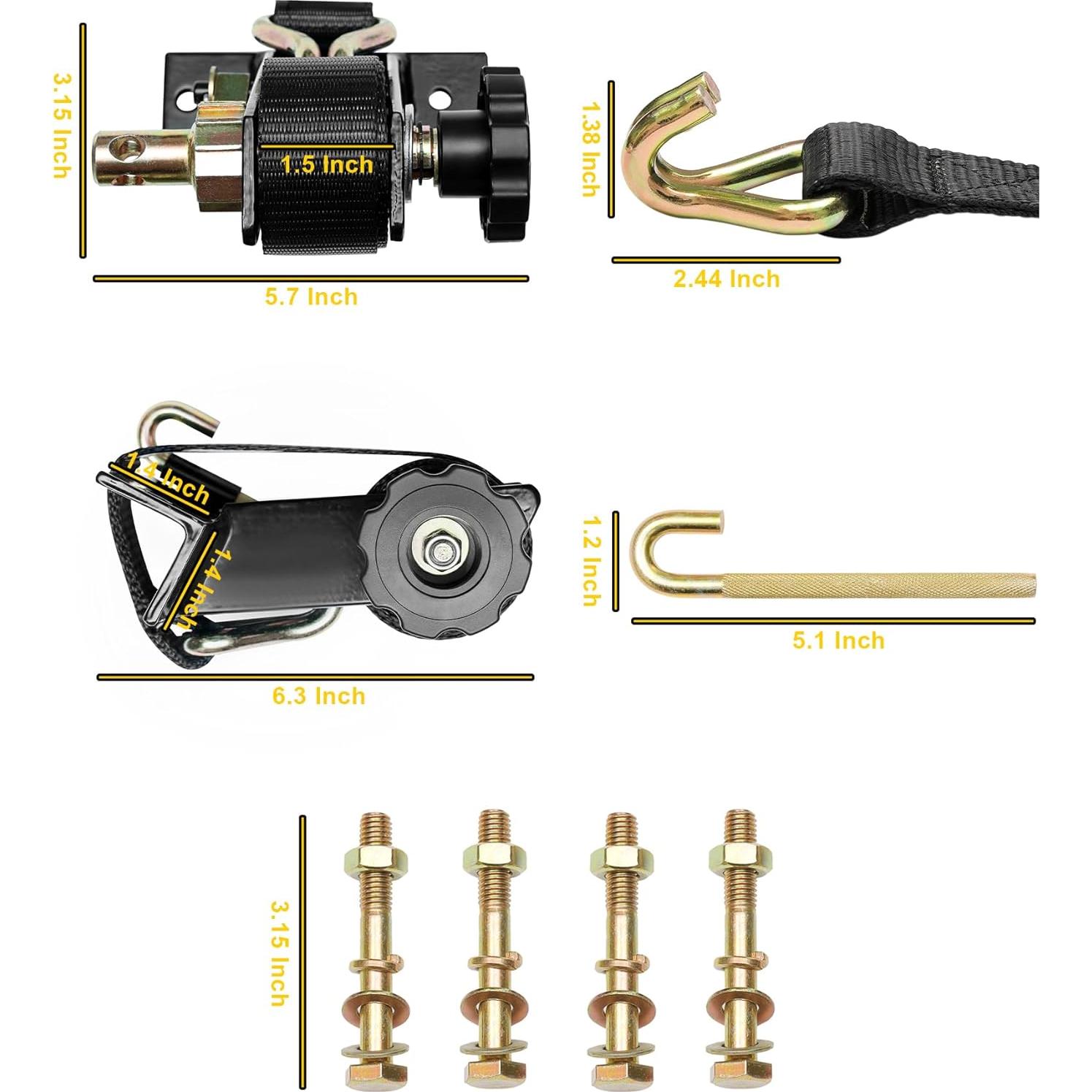 Correas de Amarre Gledewen 1.5" x 2.3m con Gancho en J