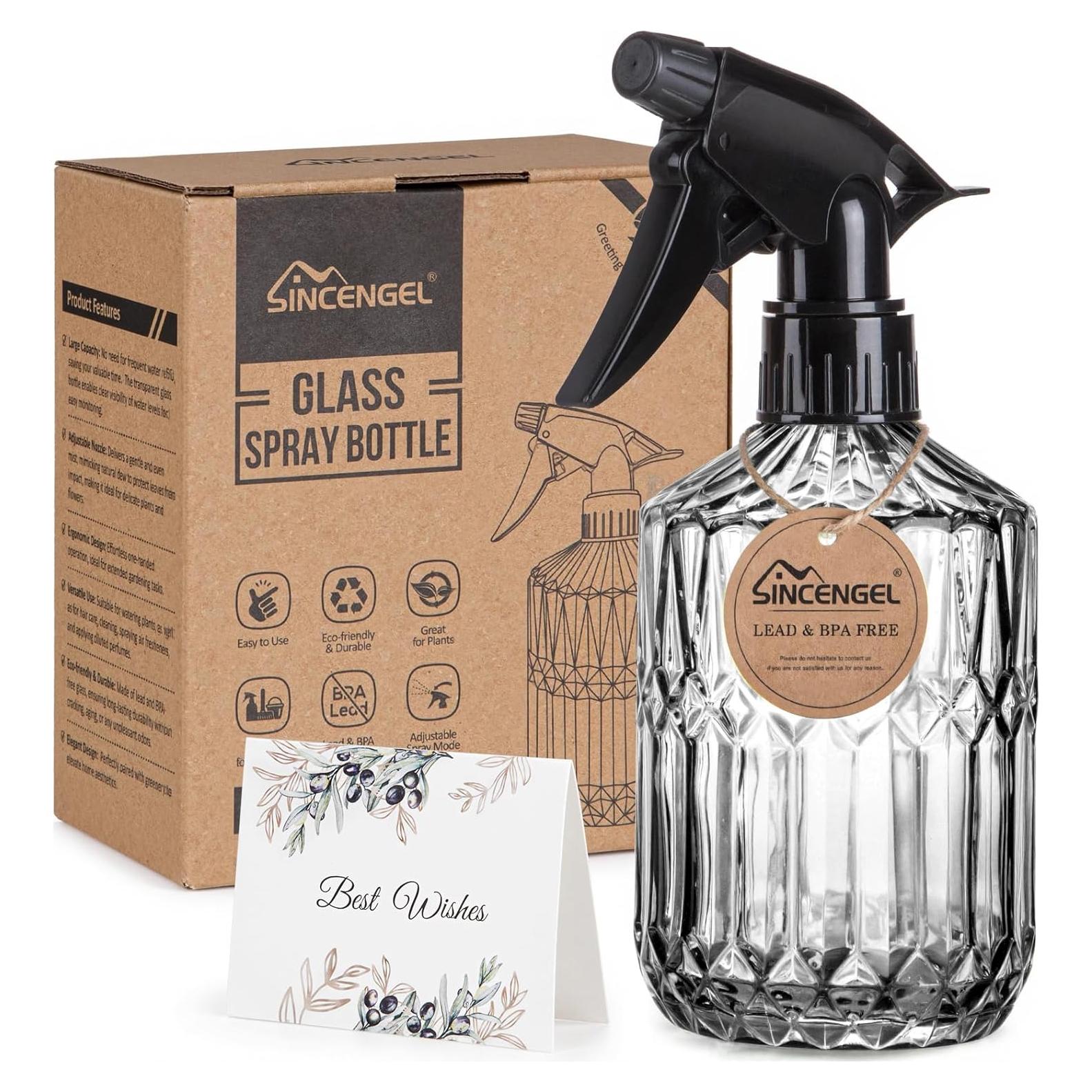 Botella de Spray para Plantas Sincengel 400 ml Vidrio Gris