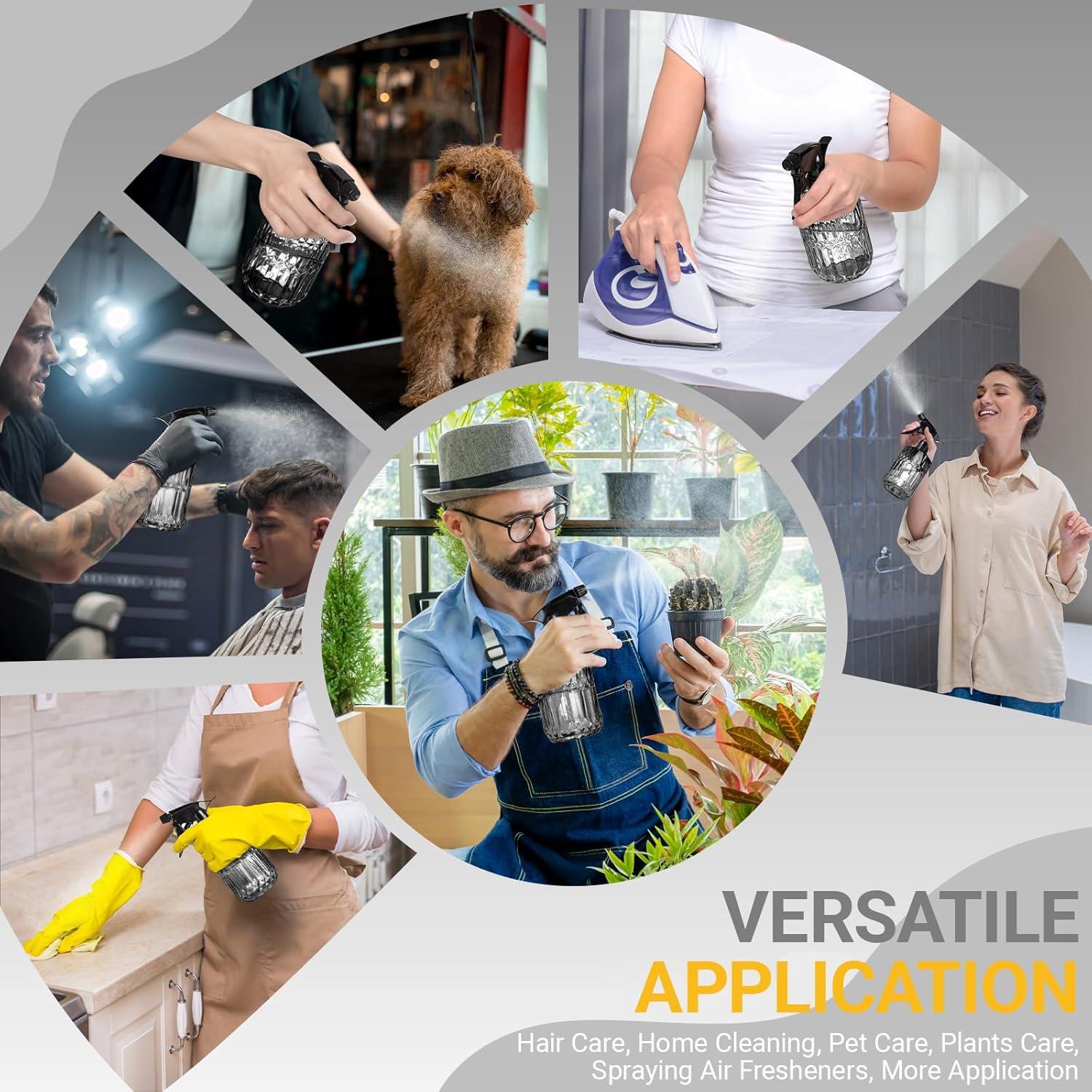 Botella de Spray para Plantas Sincengel 400 ml Vidrio Gris