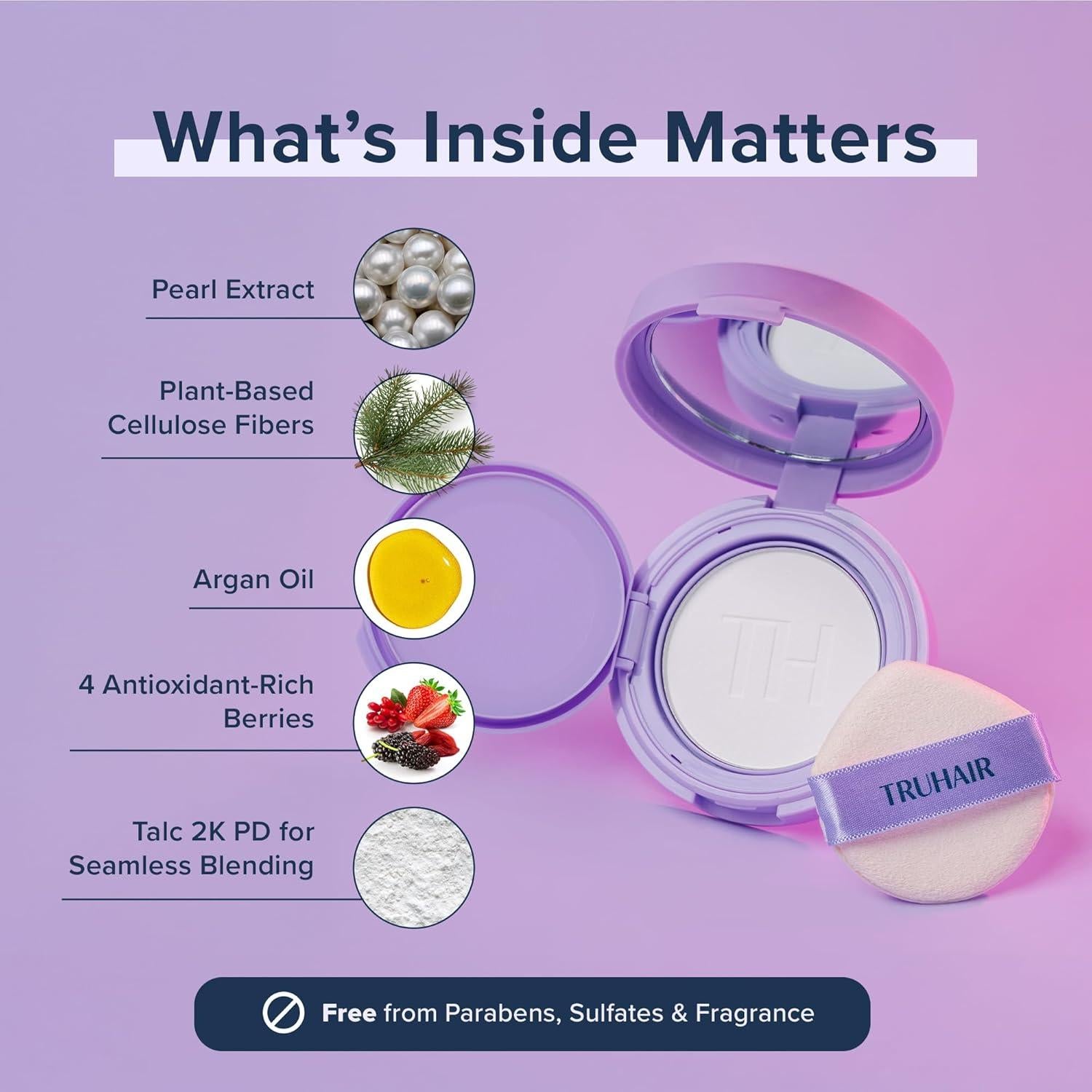 Polvo Compacto para Raíces TRUHAIR 9.92g - Cobertura Canas Blanco