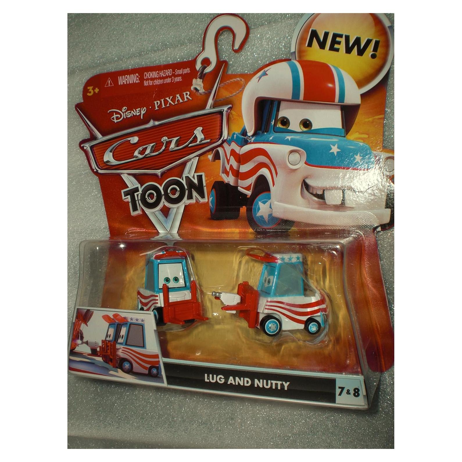 Set de Figuras Disney Pixar Cars Toon Lug y Nutty