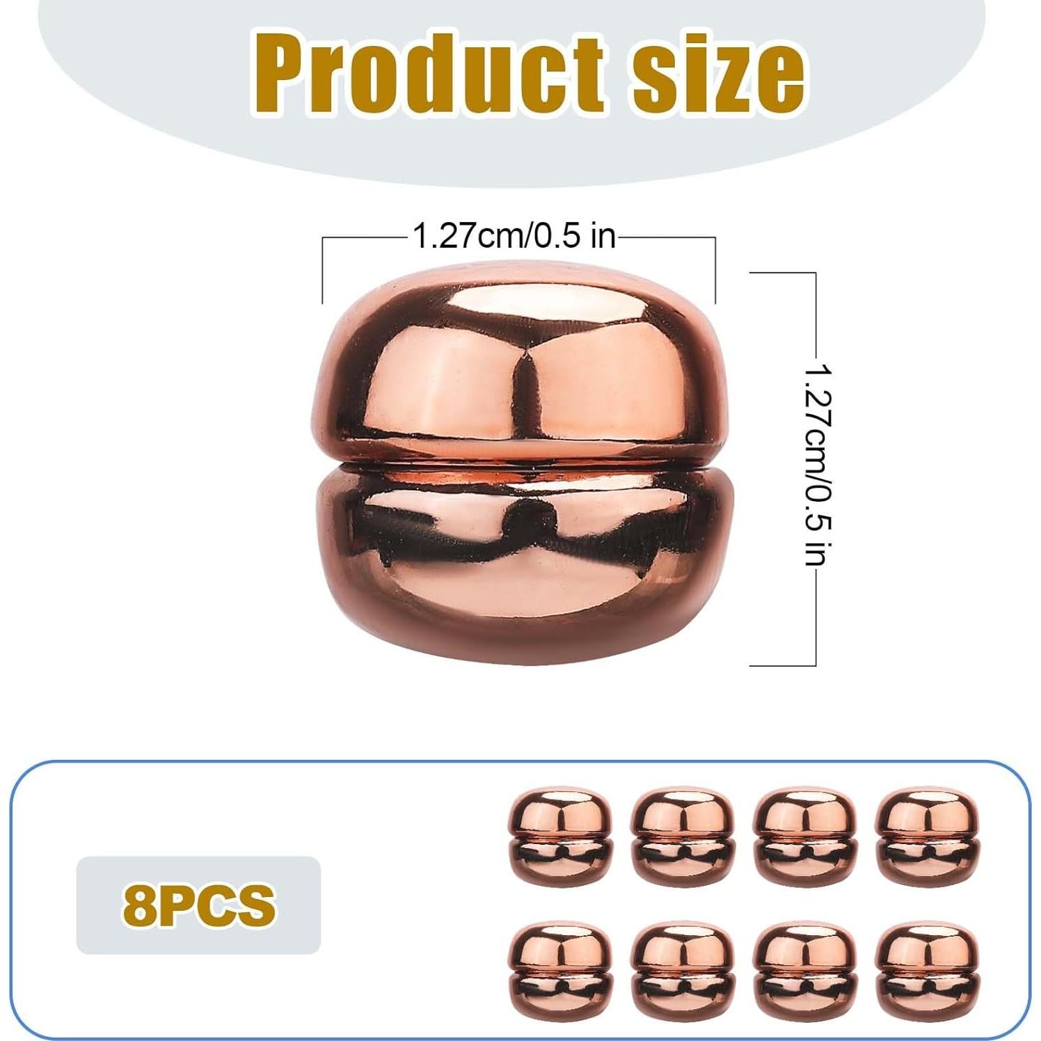 8 Alfileres Magnéticos para Hijab Dorados XIHIRCD - Multiusos