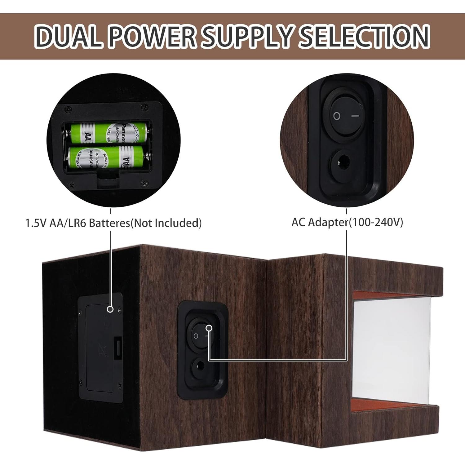 Enrollador Automático de Relojes YOOHONG Marrón Motor Japonés Silencioso