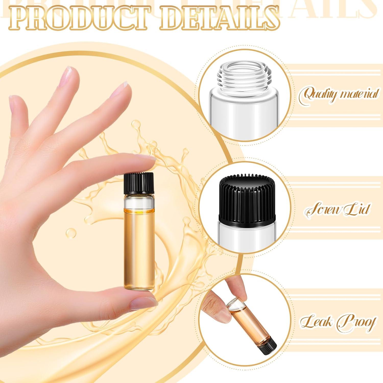 200 Frascos de Vidrio 7 ml Lallisa con Tapas a Prueba de Fugas