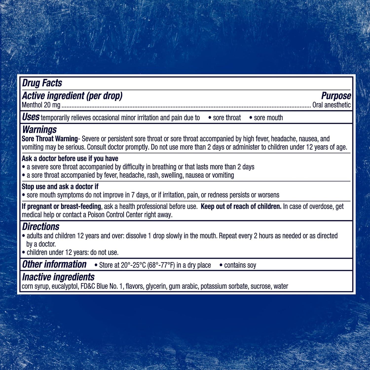 Gotas Medicadas Vicks VapoCool Severe 45ct - Alivio Dolor Garganta