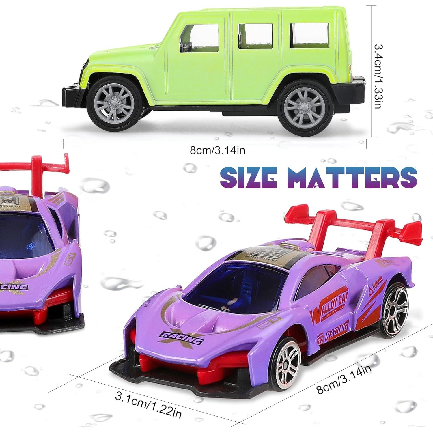 Set de 12 Coches que Cambian de Color Jebiue 1:64 para Niños