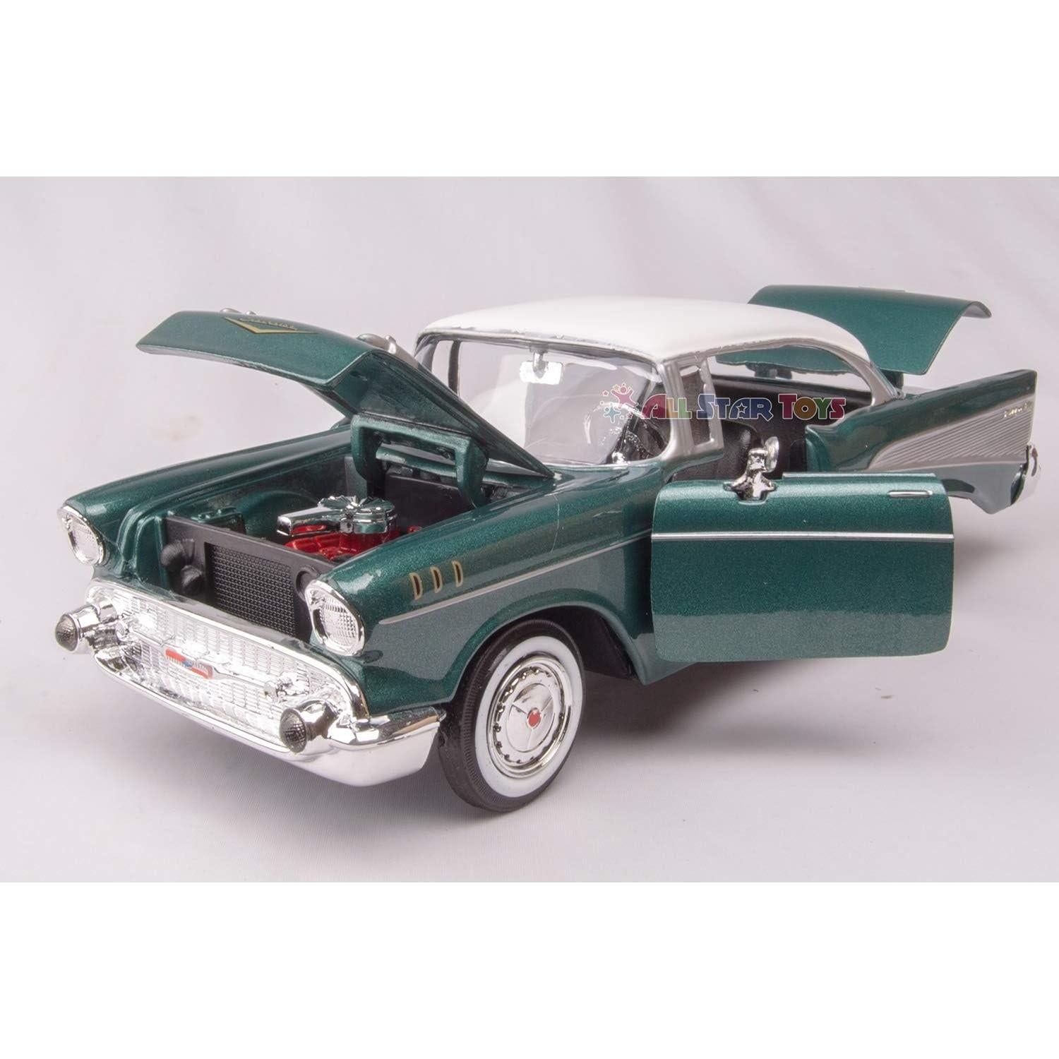 Coche de Juguete Diecast Chevy Bel Air 1957 Verde 1/24 Motormax