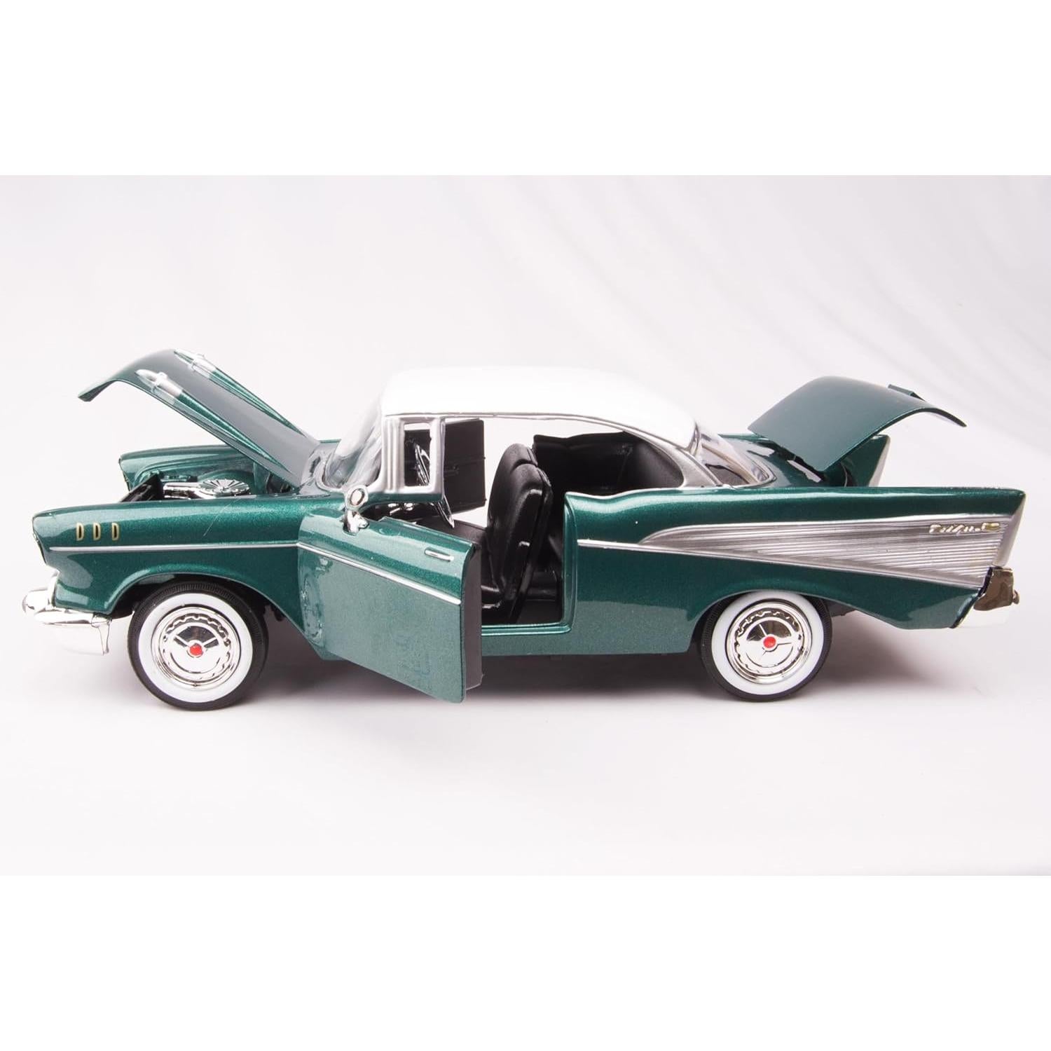 Coche de Juguete Diecast Chevy Bel Air 1957 Verde 1/24 Motormax