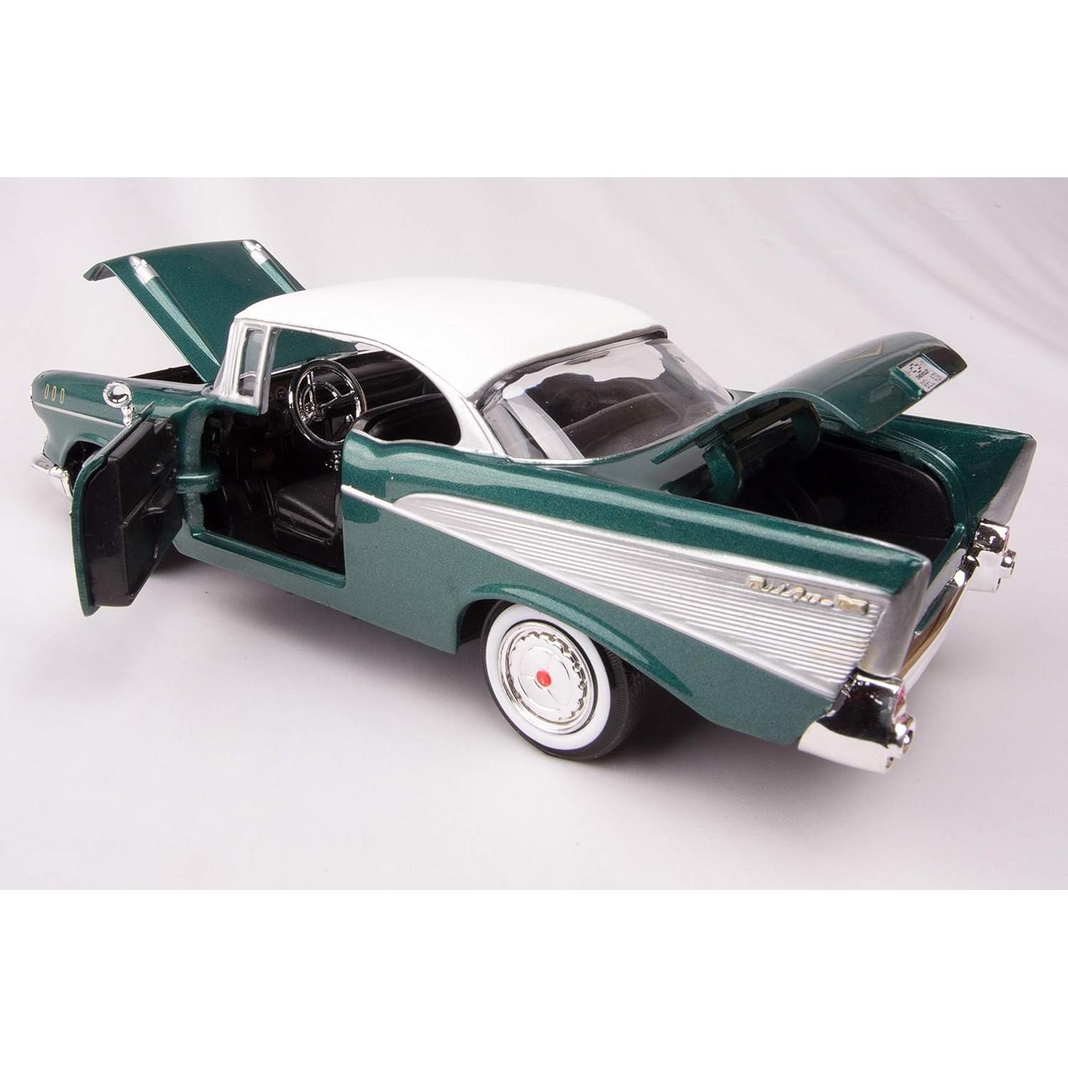 Coche de Juguete Diecast Chevy Bel Air 1957 Verde 1/24 Motormax