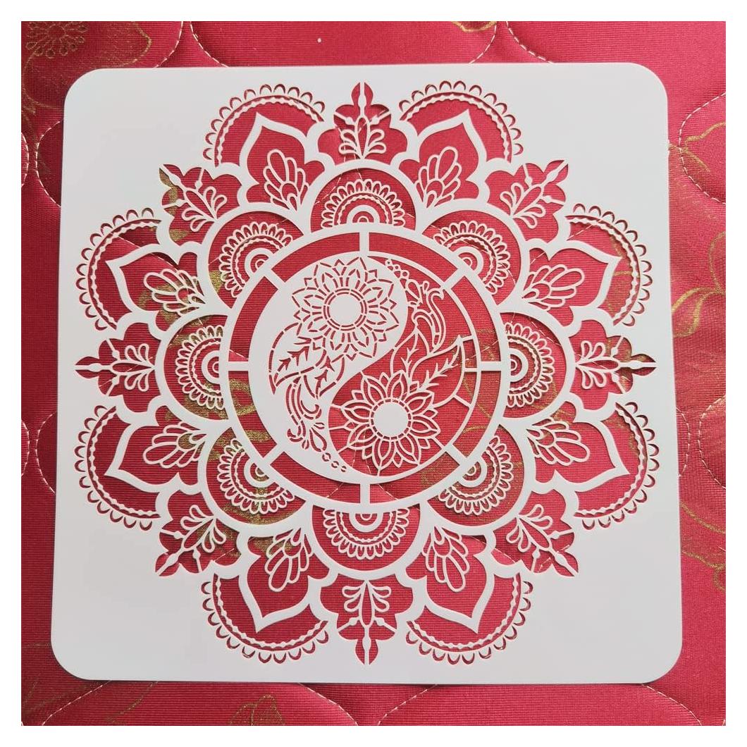 Plantilla Mandala Reutilizable XUAN YANG 30x30cm 0.3mm