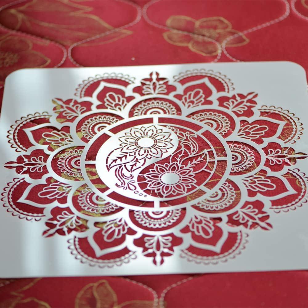 Plantilla Mandala Reutilizable XUAN YANG 30x30cm 0.3mm