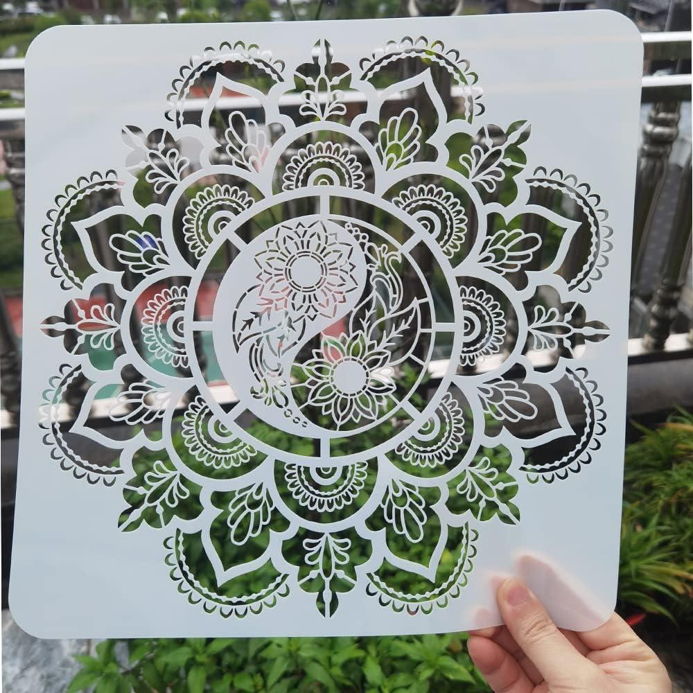 Plantilla Mandala Reutilizable XUAN YANG 30x30cm 0.3mm