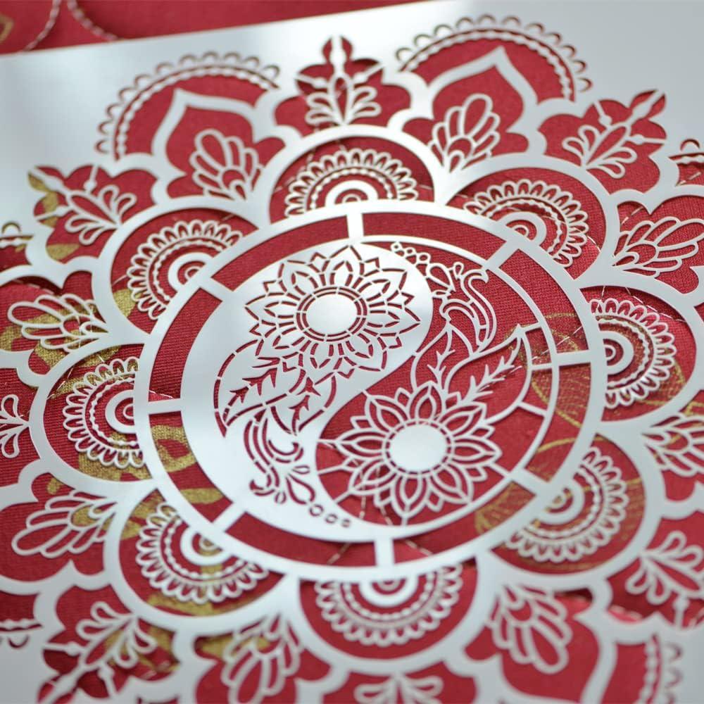 Plantilla Mandala Reutilizable XUAN YANG 30x30cm 0.3mm