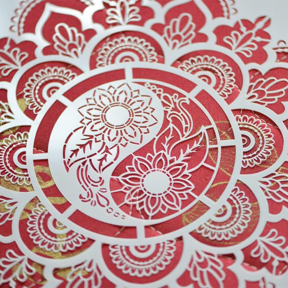 Plantilla Mandala Reutilizable XUAN YANG 30x30cm 0.3mm