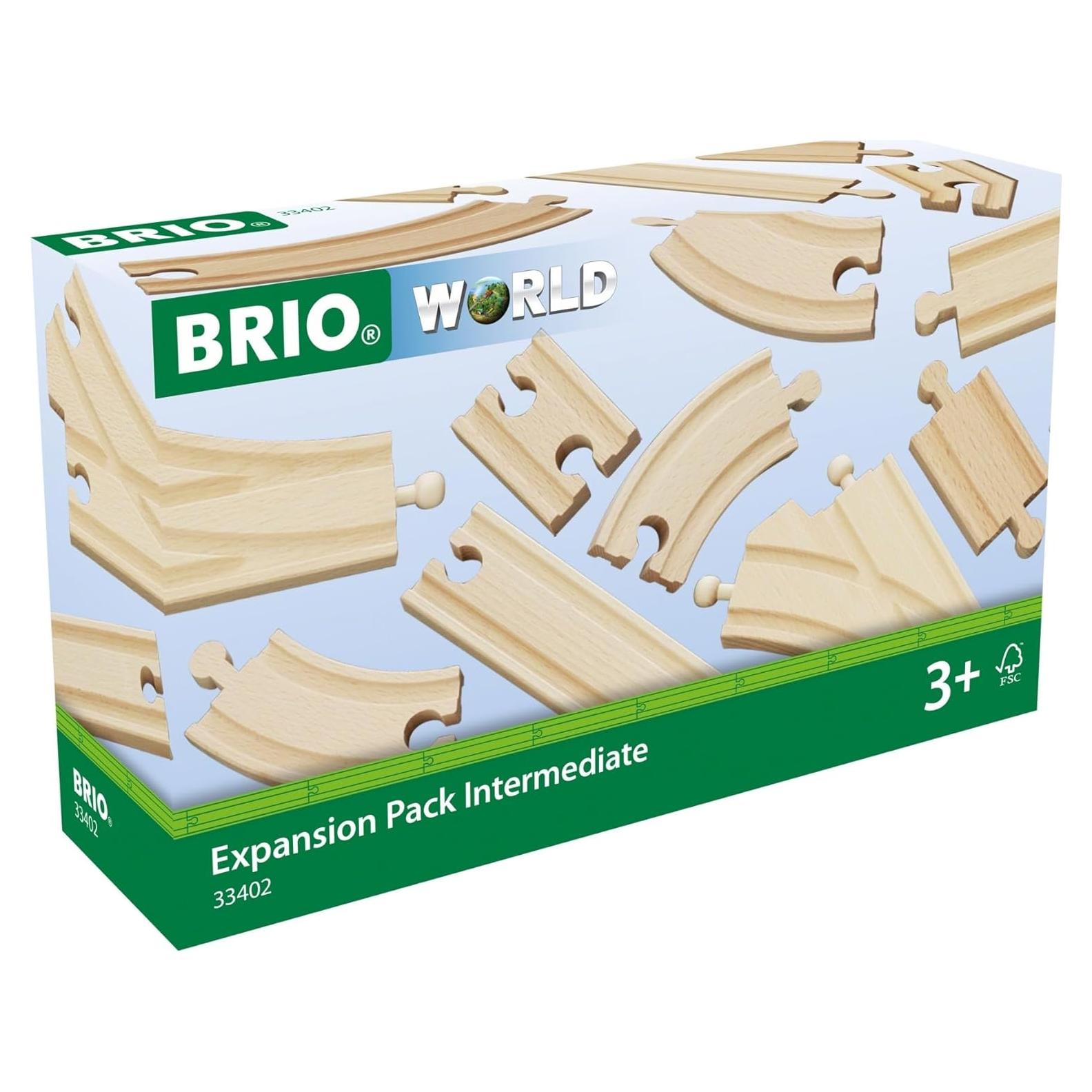 Paquete de Expansión Intermedio BRIO World - 16 Piezas de Madera