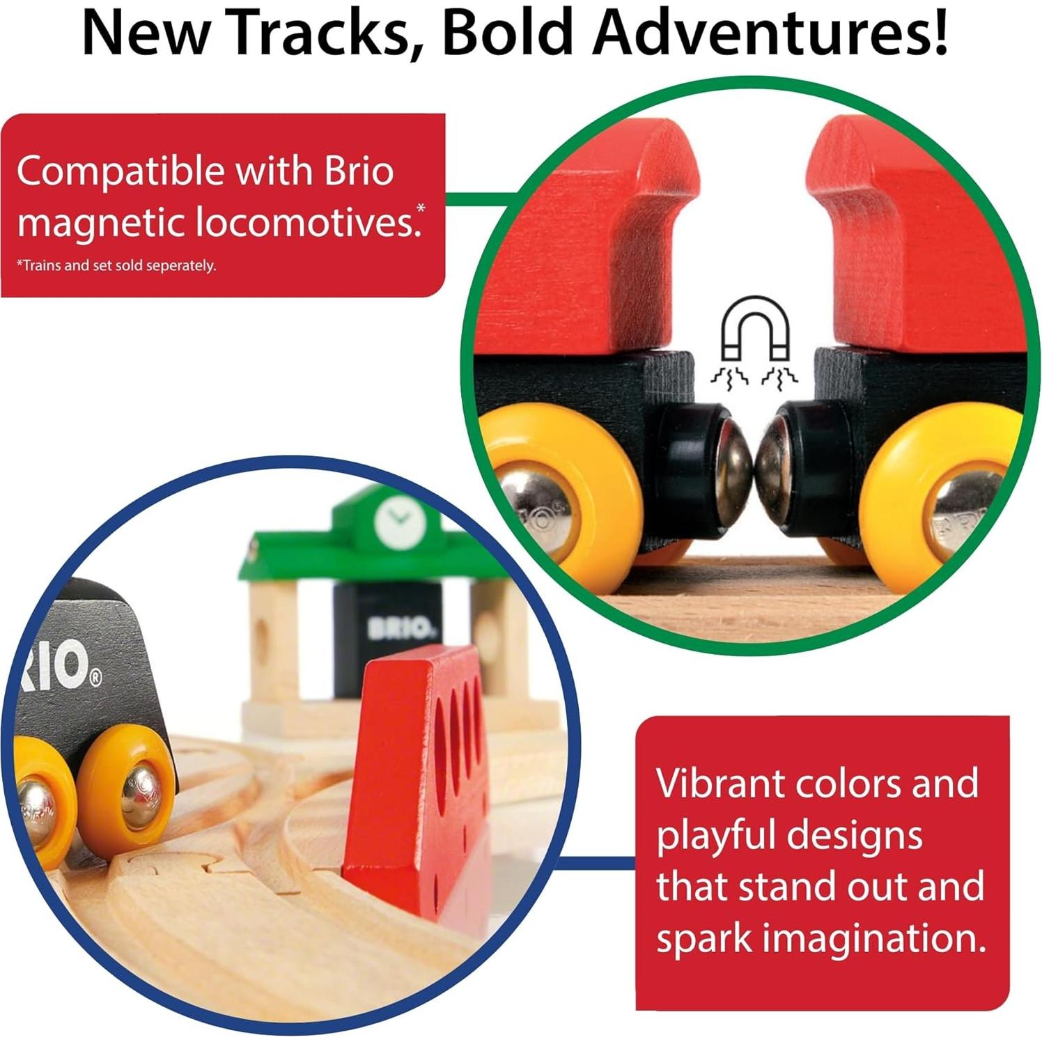 Paquete de Expansión Intermedio BRIO World - 16 Piezas de Madera