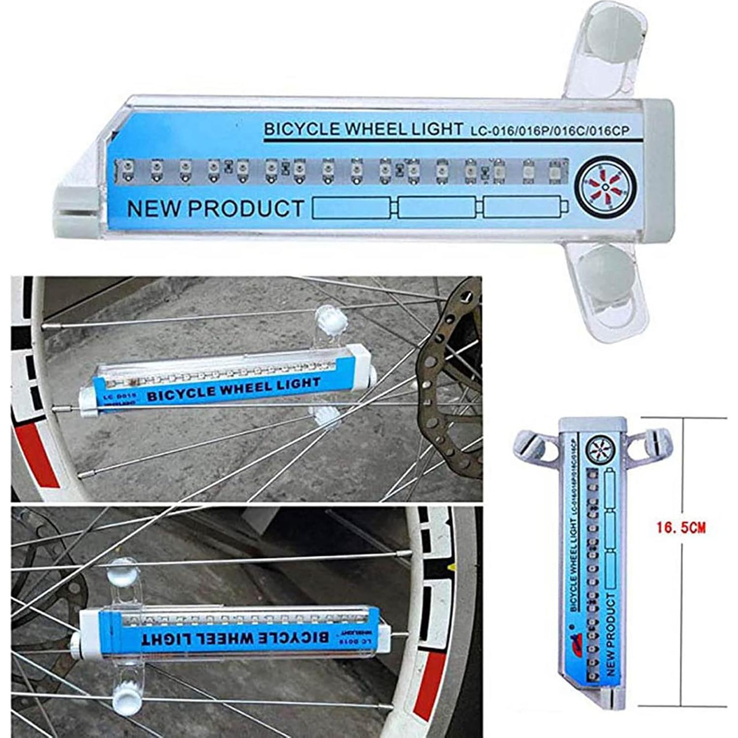 Luz de Rueda de Bicicleta EOHMAK 32 LED 32 Patrones RGB