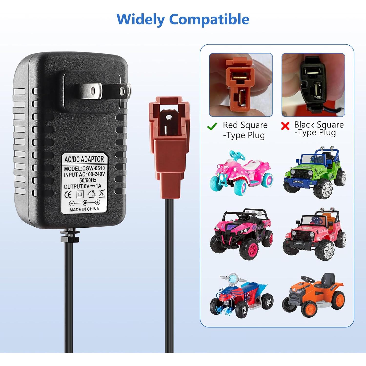 Cargador de Batería 6V BXIZXD para Juguetes Eléctricos