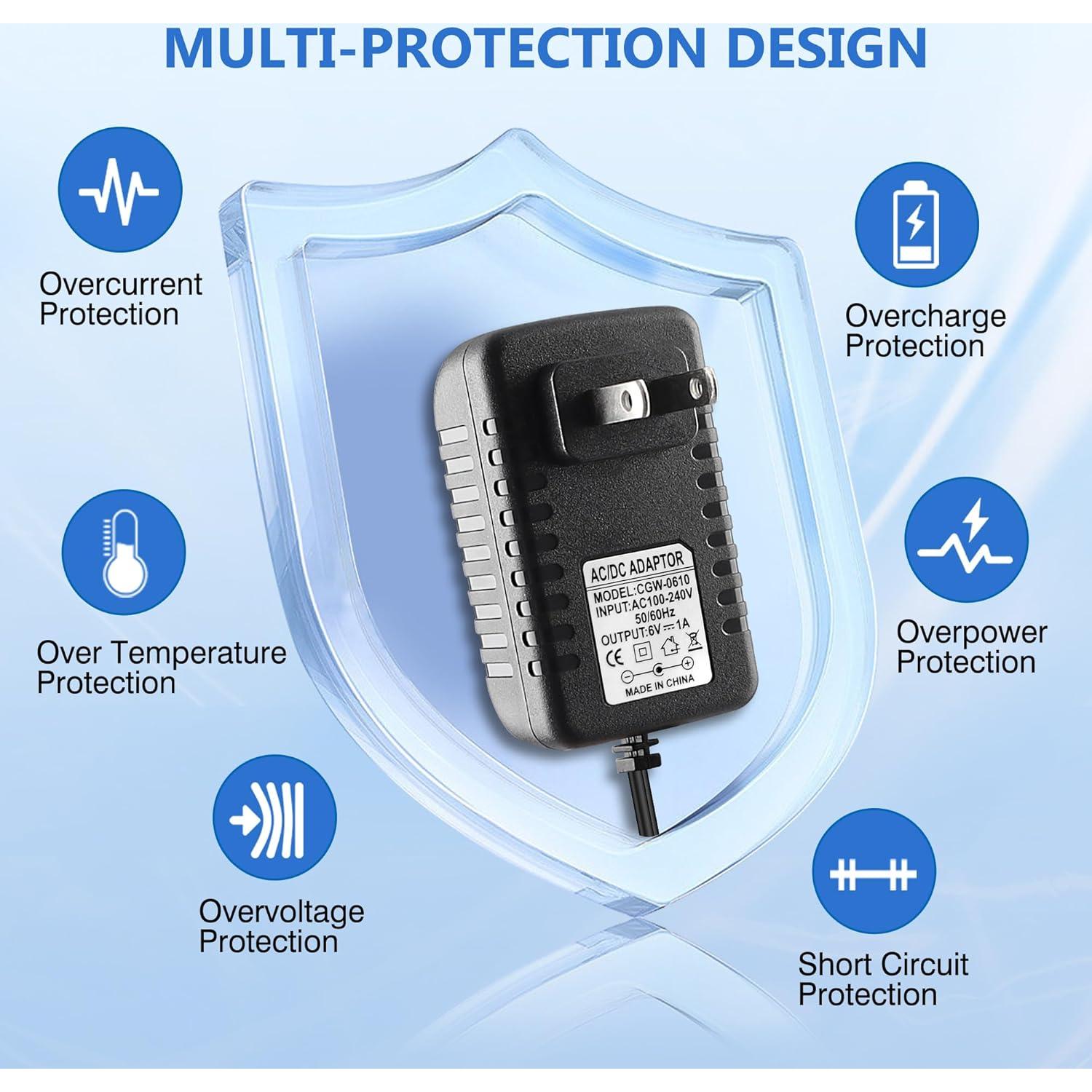 Cargador de Batería 6V BXIZXD para Juguetes Eléctricos