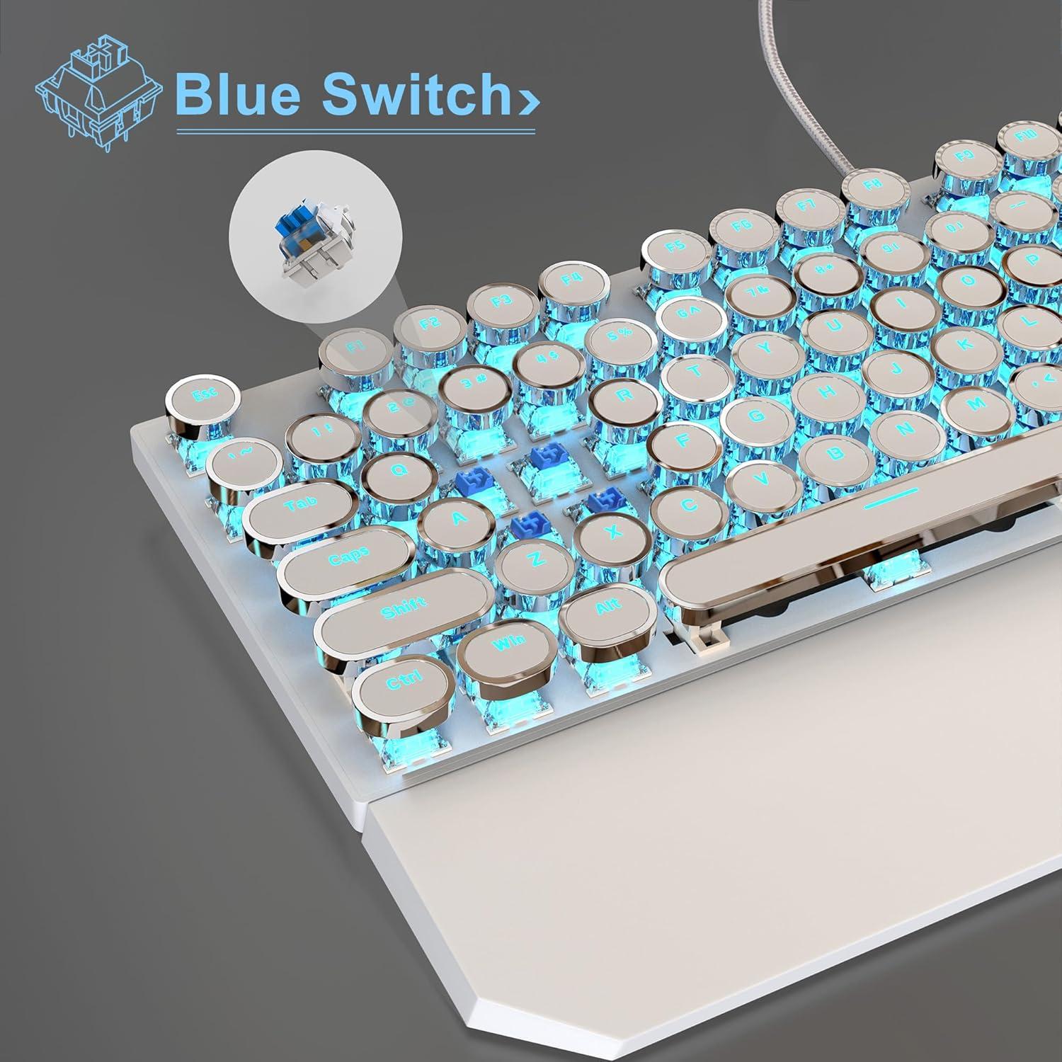 Teclado Mecánico MageGee ANICEMOON Retro Iluminado LED