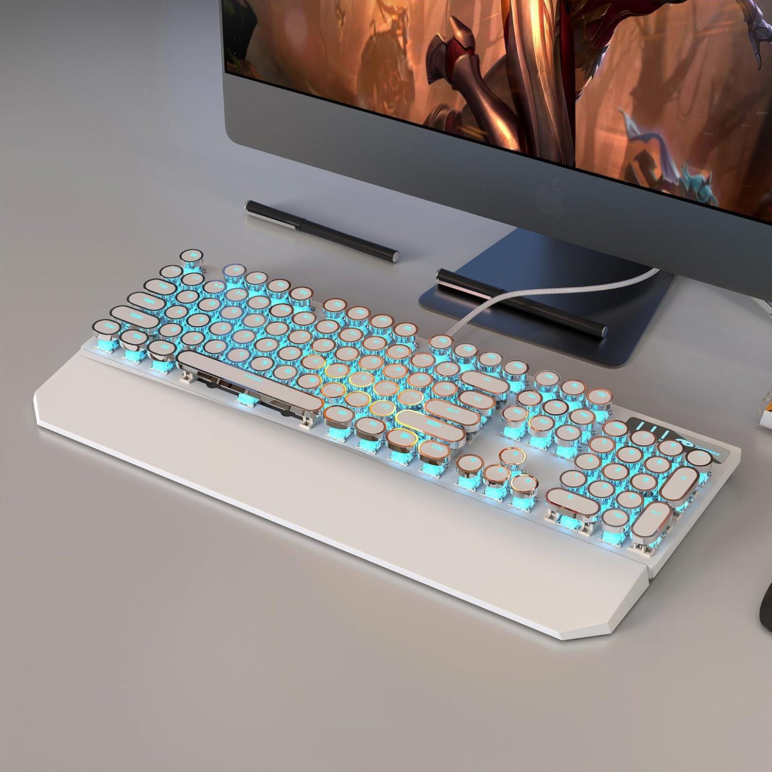 Teclado Mecánico MageGee ANICEMOON Retro Iluminado LED