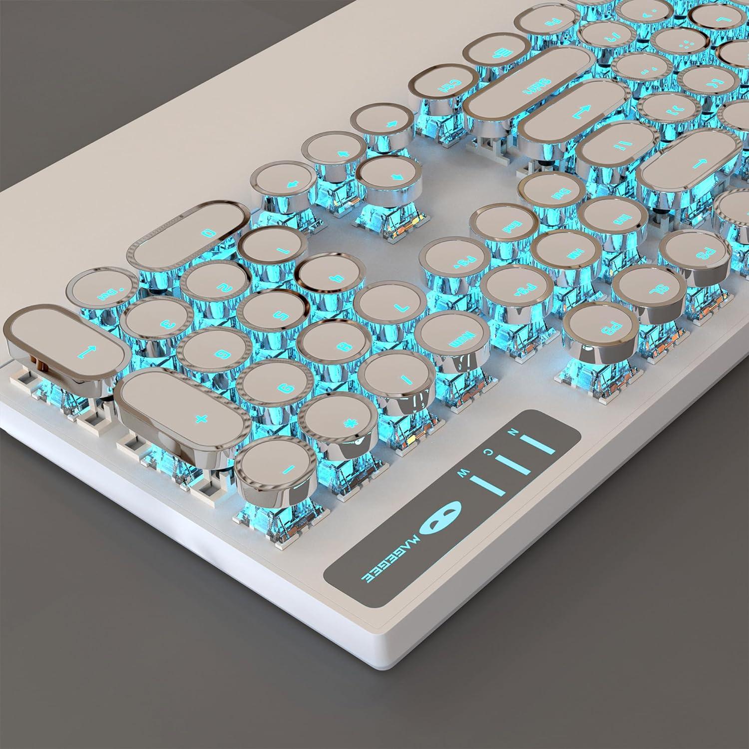 Teclado Mecánico MageGee ANICEMOON Retro Iluminado LED