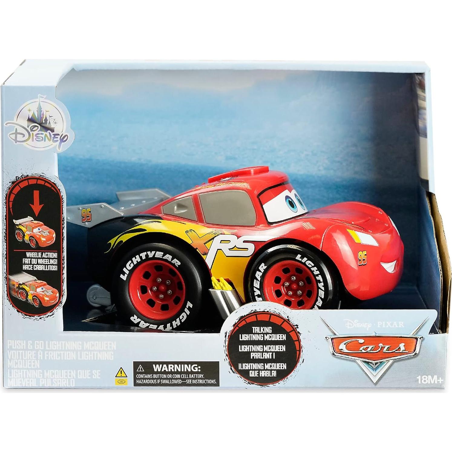 Vehículo Hablante Push & Go Disney Pixar Cars Lightning McQueen