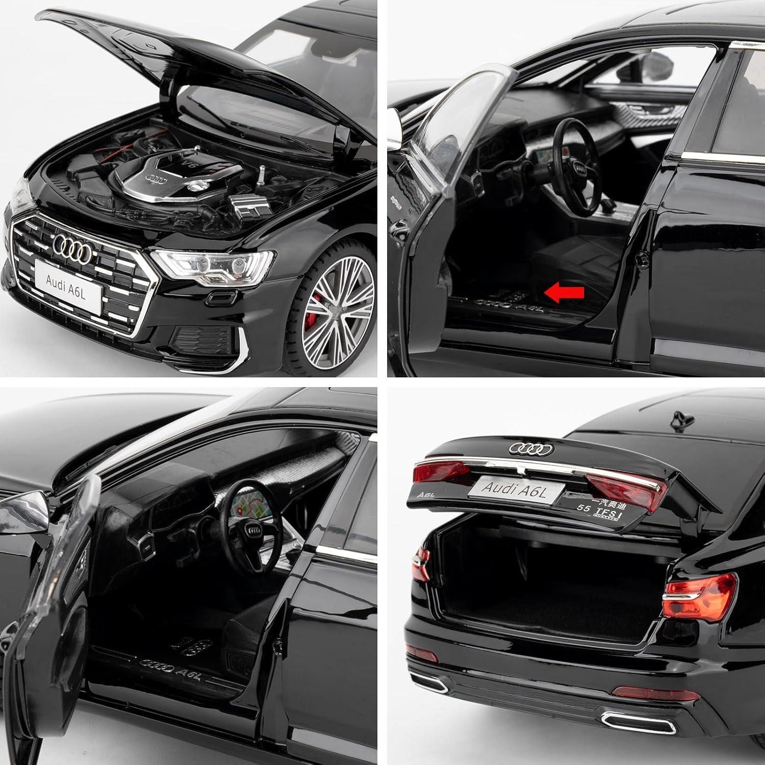 Coche de Juguete Audi A6L a Escala 1:18 BDTCTK con Sonido y Luz