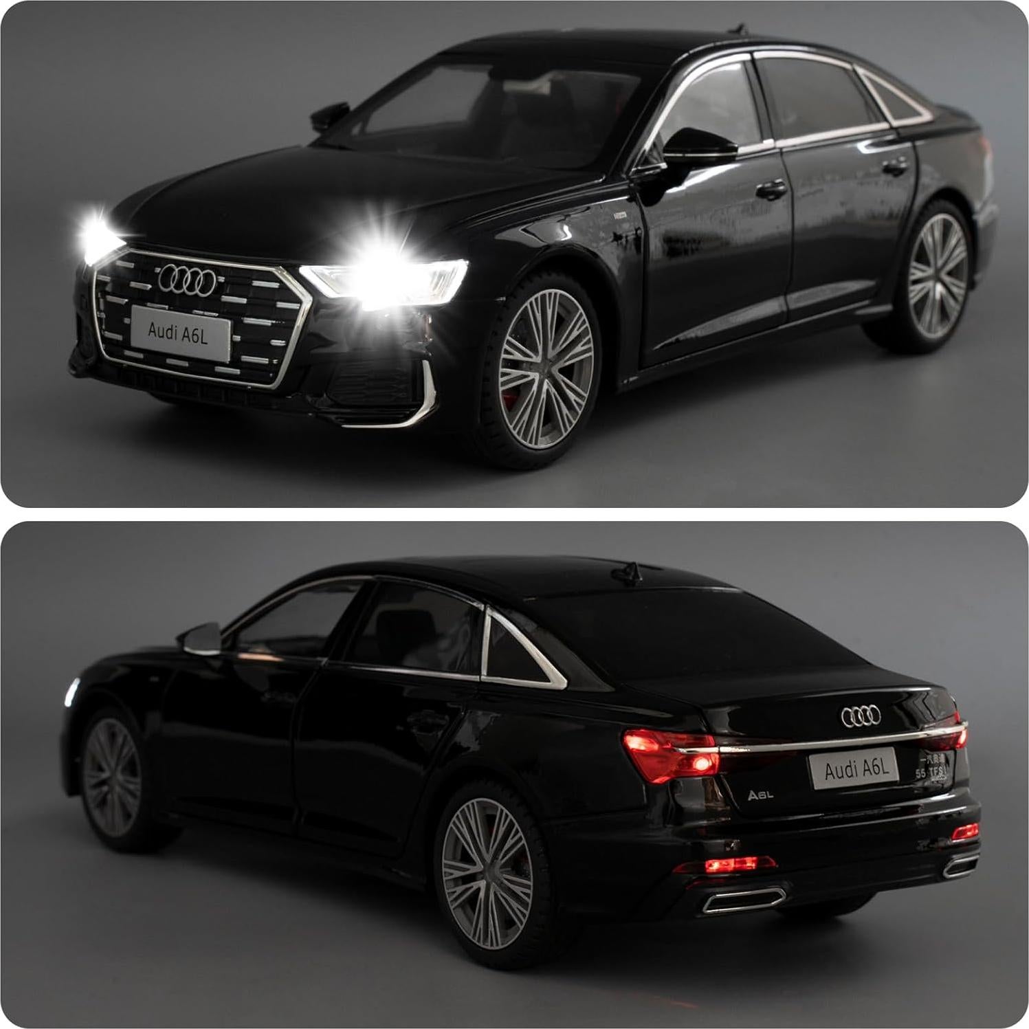 Coche de Juguete Audi A6L a Escala 1:18 BDTCTK con Sonido y Luz