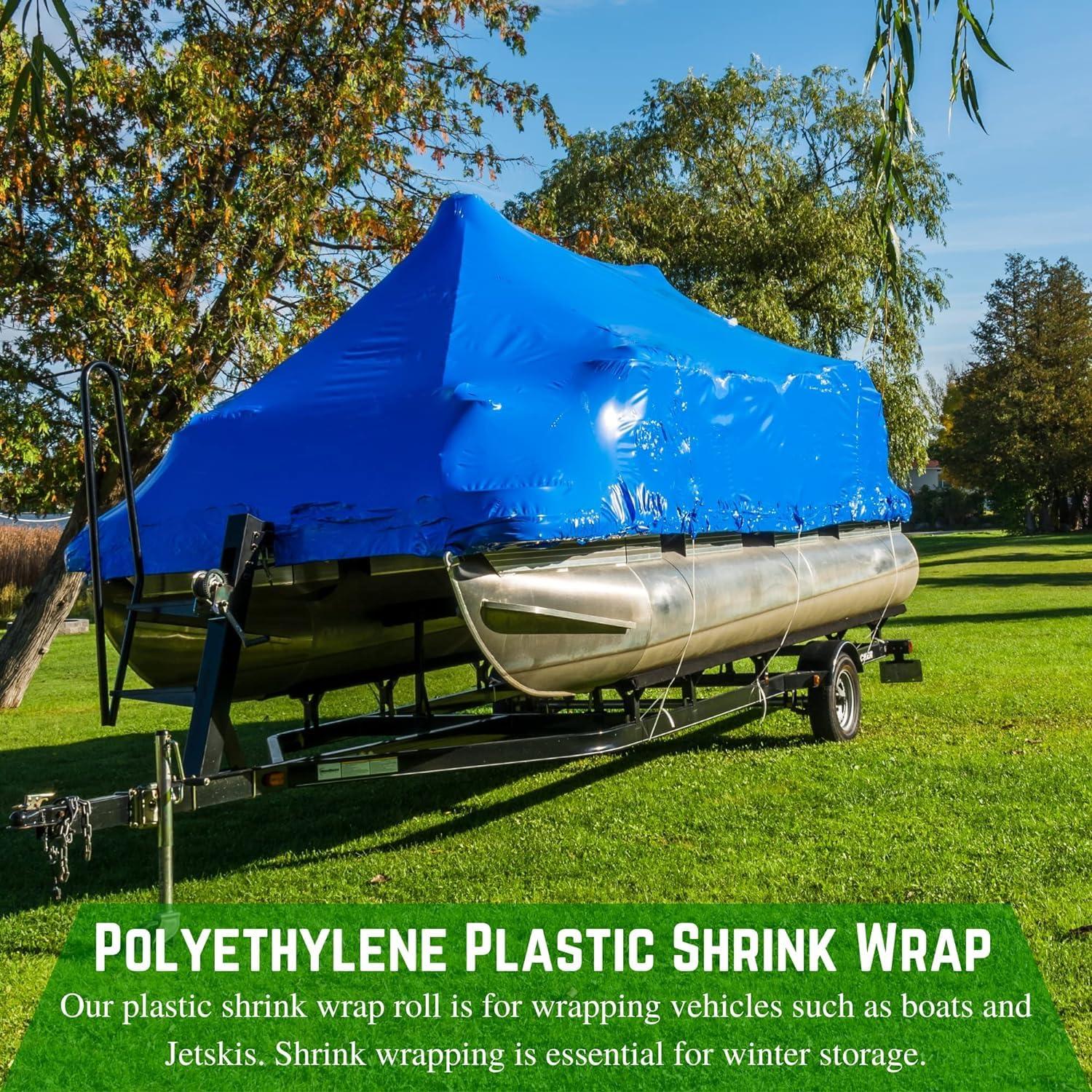 Envoltura Plástica Polietileno FPS 4.27x3.05m Azul 7 mil