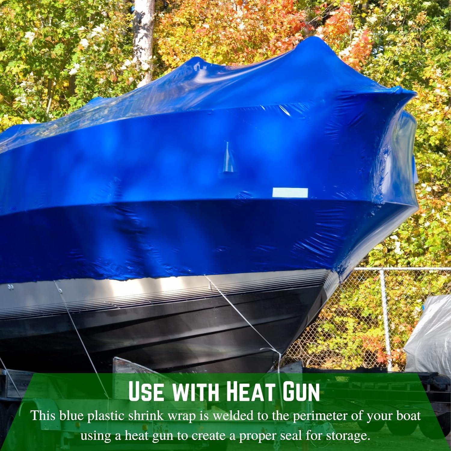 Envoltura Plástica Polietileno FPS 4.27x3.05m Azul 7 mil