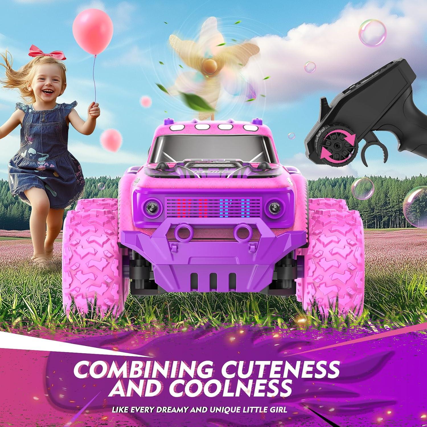 Coche RC Rosa Layseen KF23 1:20 con Luz LED y Molinetes