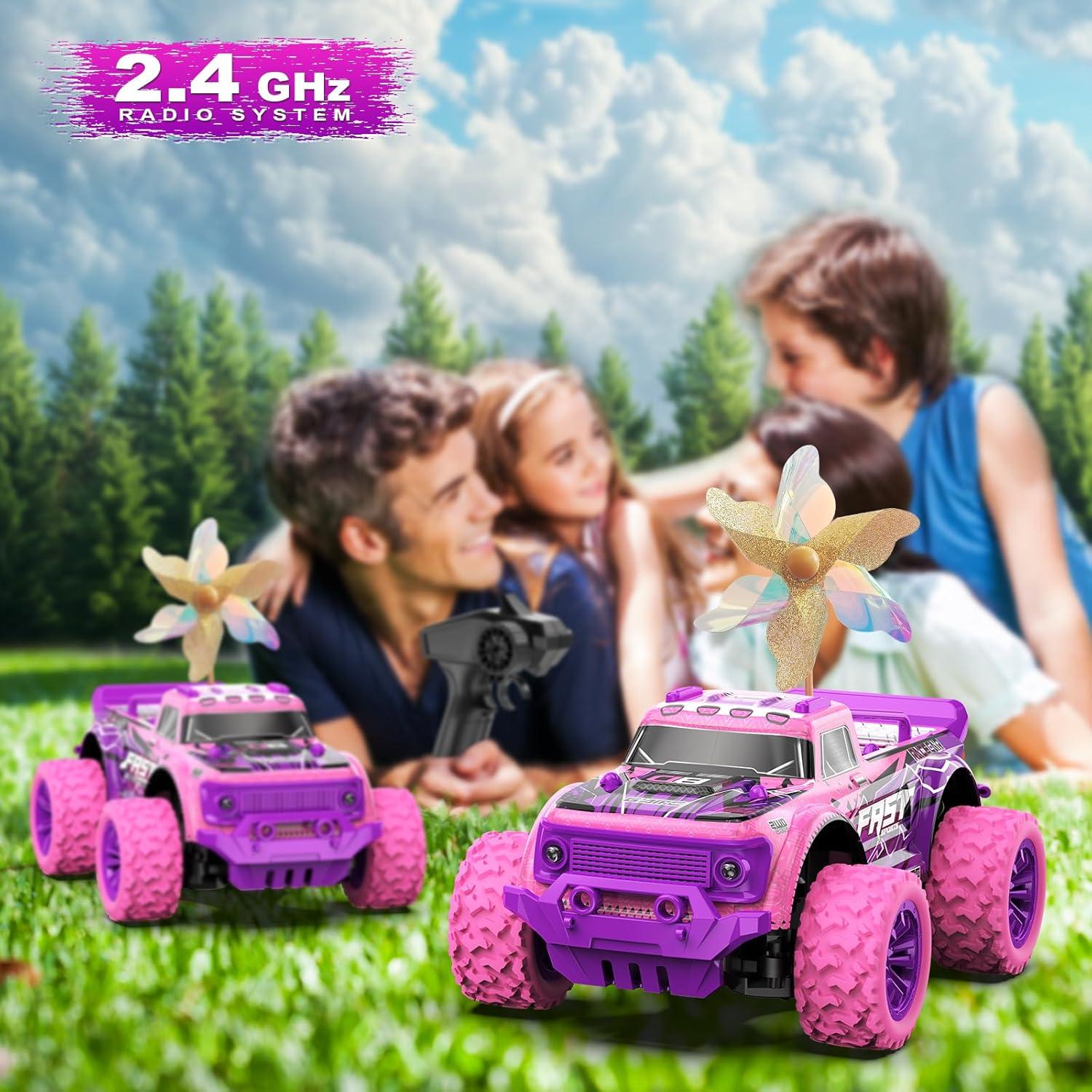 Coche RC Rosa Layseen KF23 1:20 con Luz LED y Molinetes