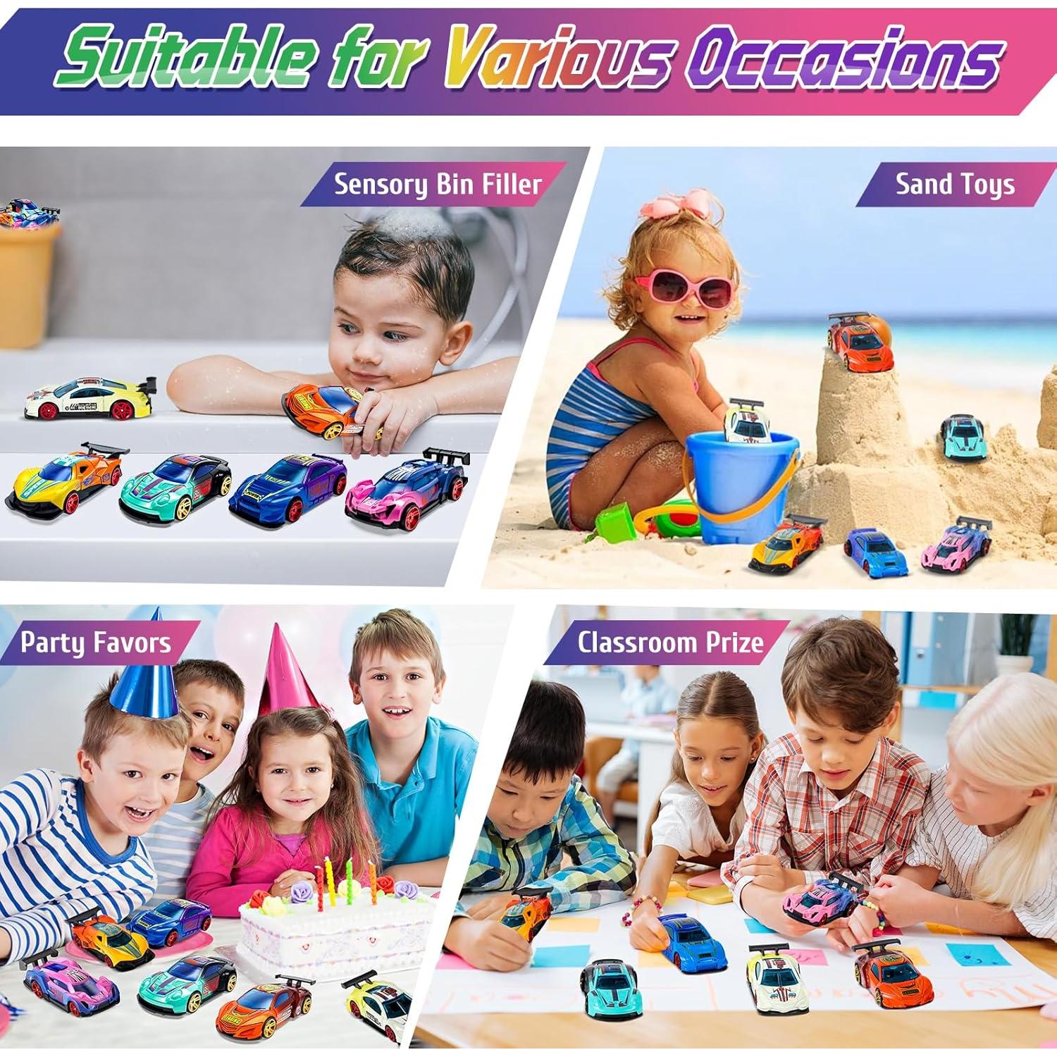 Coches que Cambian de Color MACALOCA - 6 Piezas 1:64