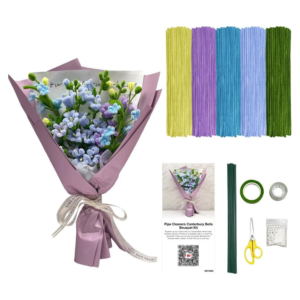 Kit de Limpiadores de Tubos PipePapi 260Pcs para Flores Bluebell