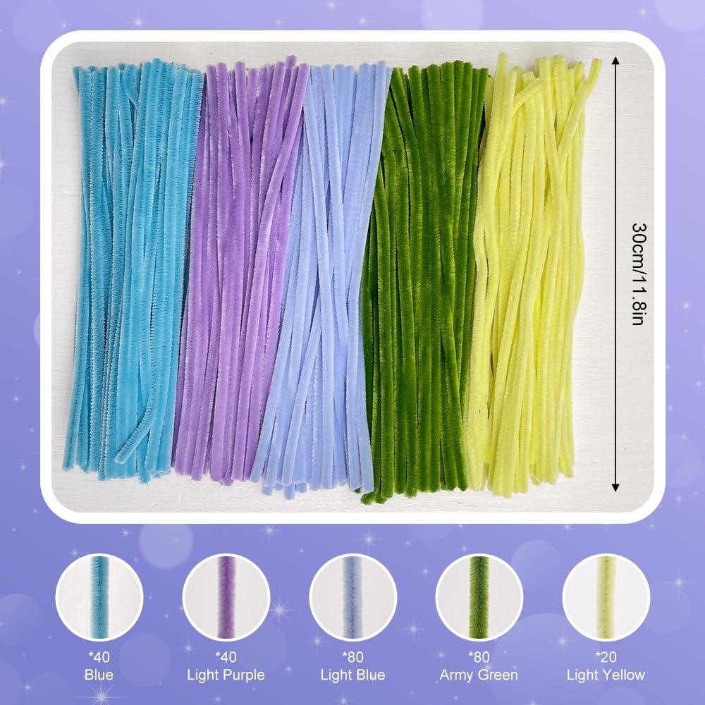 Kit de Limpiadores de Tubos PipePapi 260Pcs para Flores Bluebell